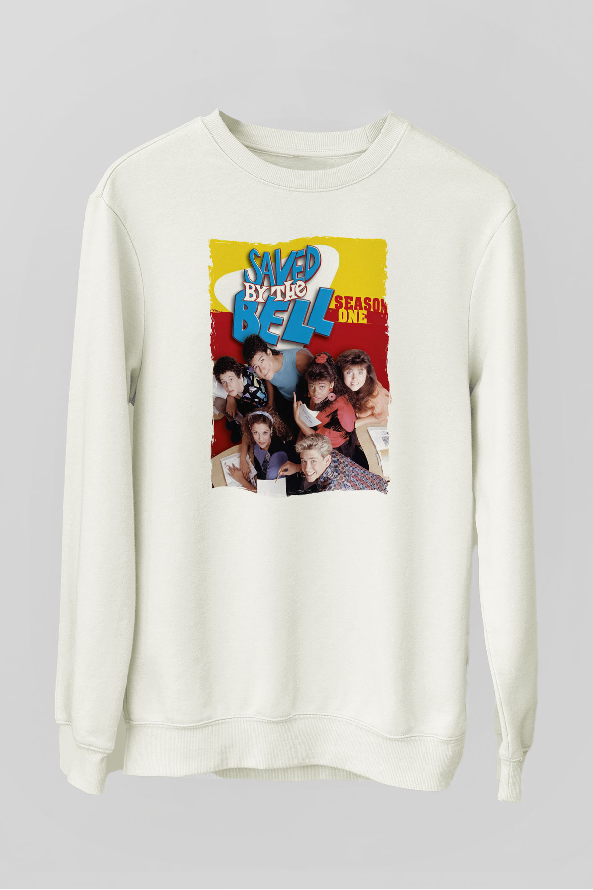 Saved by the Bell Beyaz Unisex Sweatshirt