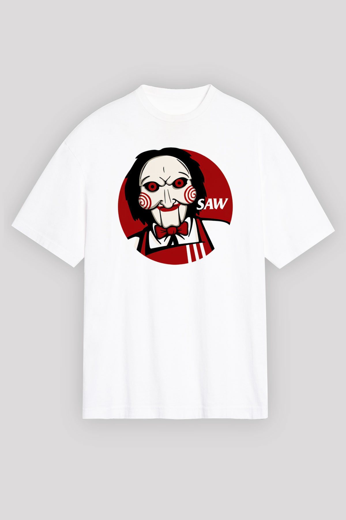 Saw Beyaz Unisex Tişört T-Shirt