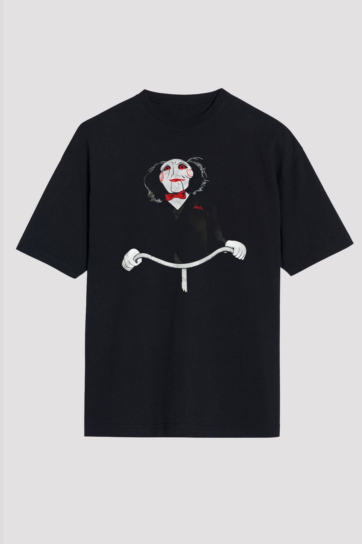 Saw Siyah Unisex Oversize Tişört T-Shirt