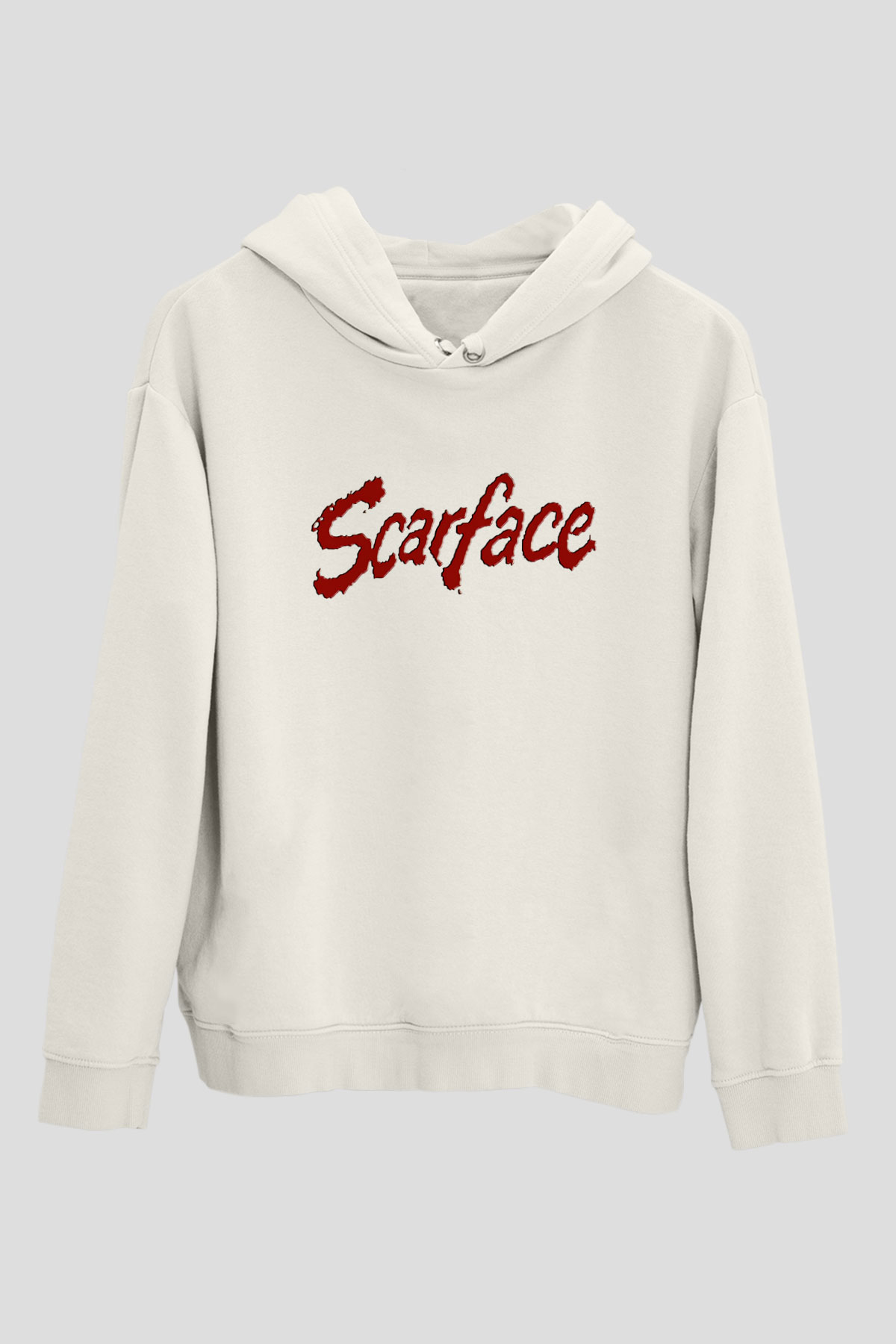 Scarface Beyaz Unisex Hoodie