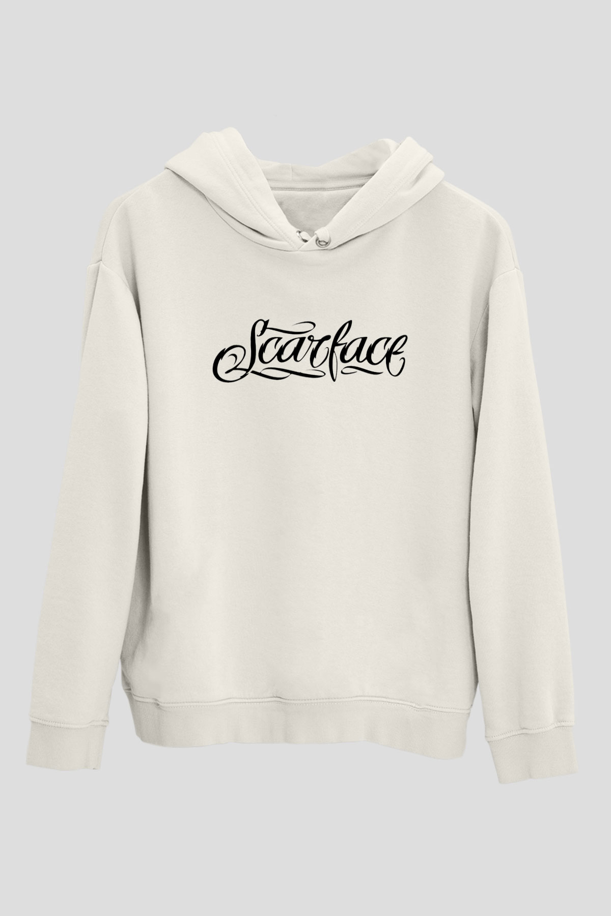 Scarface Beyaz Unisex Hoodie