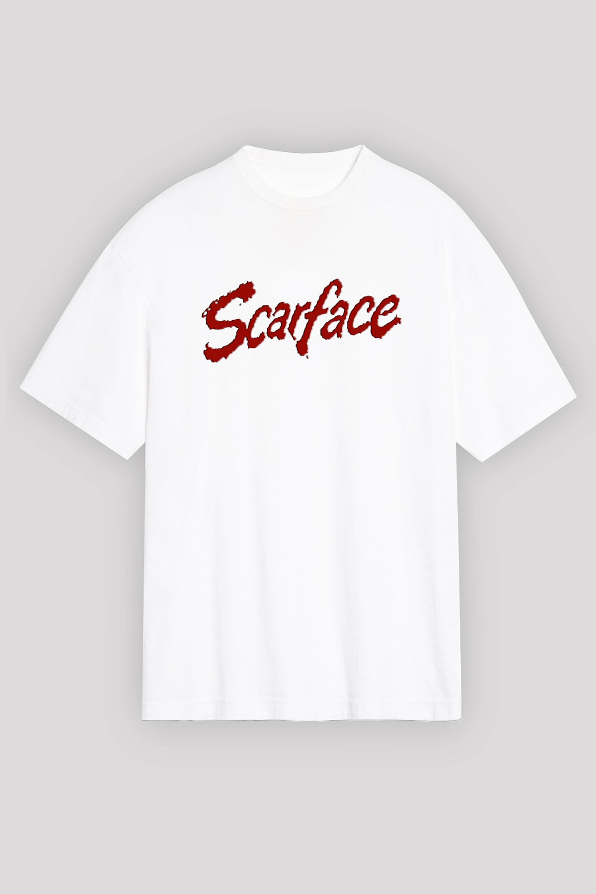 Scarface Beyaz Unisex Oversize Tişört T-Shirt