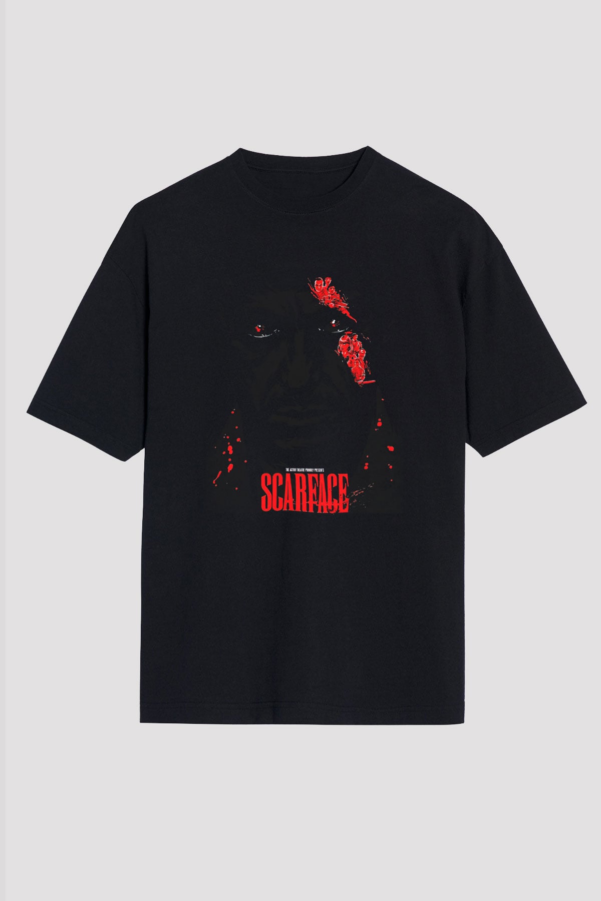 Scarface Siyah Unisex Oversize Tişört T-Shirt