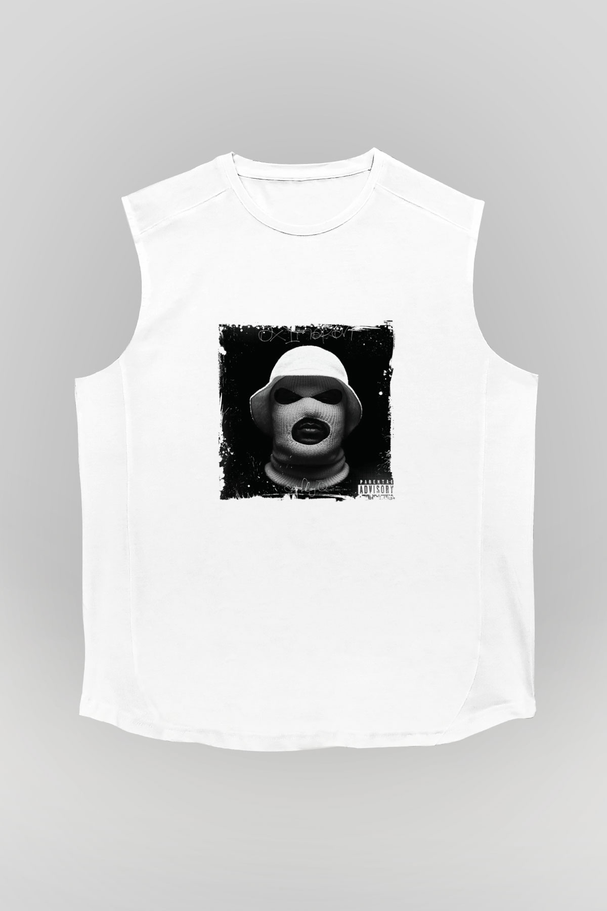 Schoolboy Q Baskılı Unisex Beyaz Kolsuz Tişört