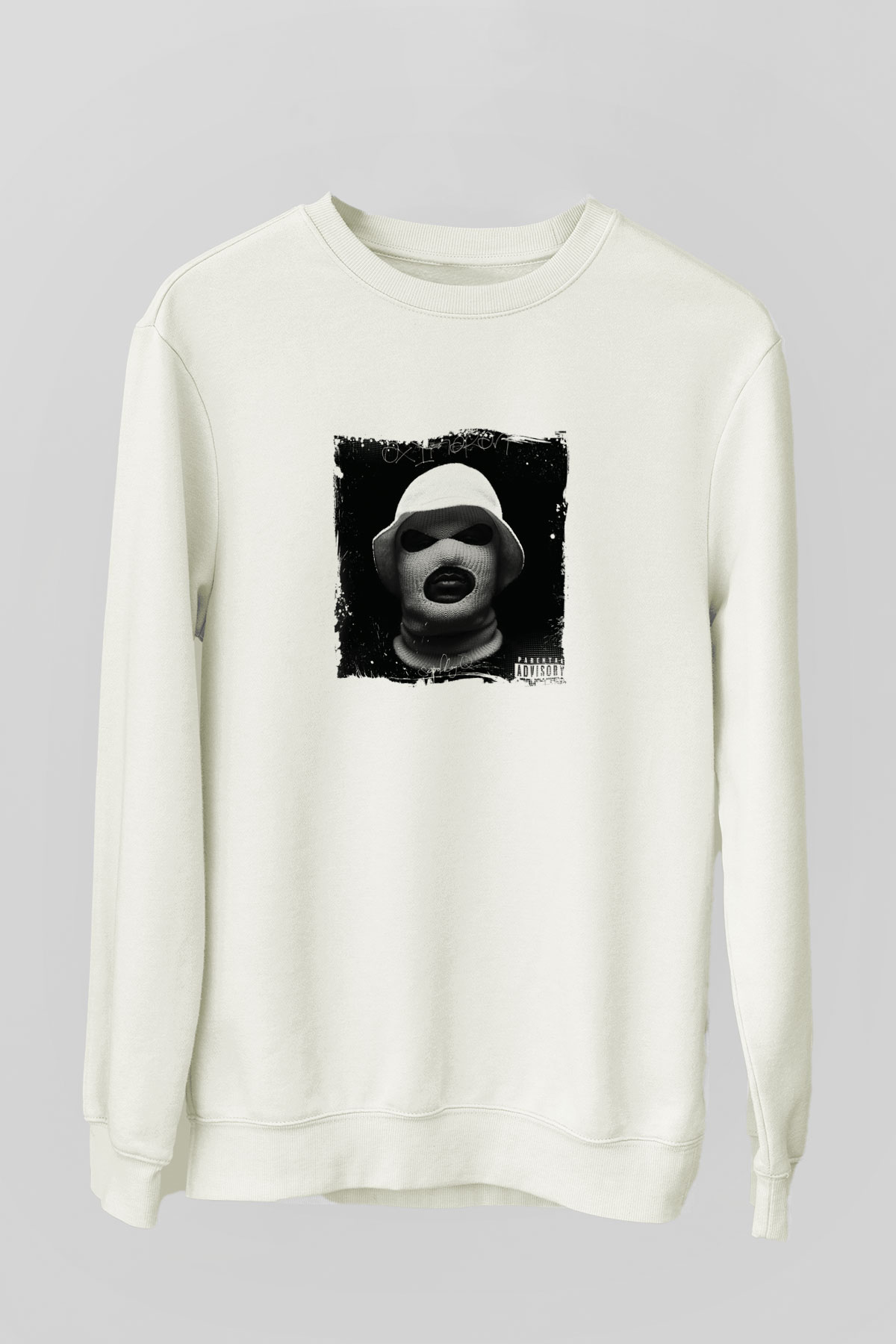 Schoolboy Q Baskılı Unisex Beyaz Sweatshirt