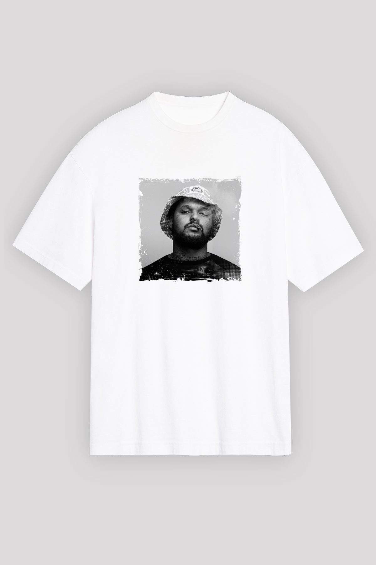 Schoolboy Q Baskılı Unisex Beyaz Tişört