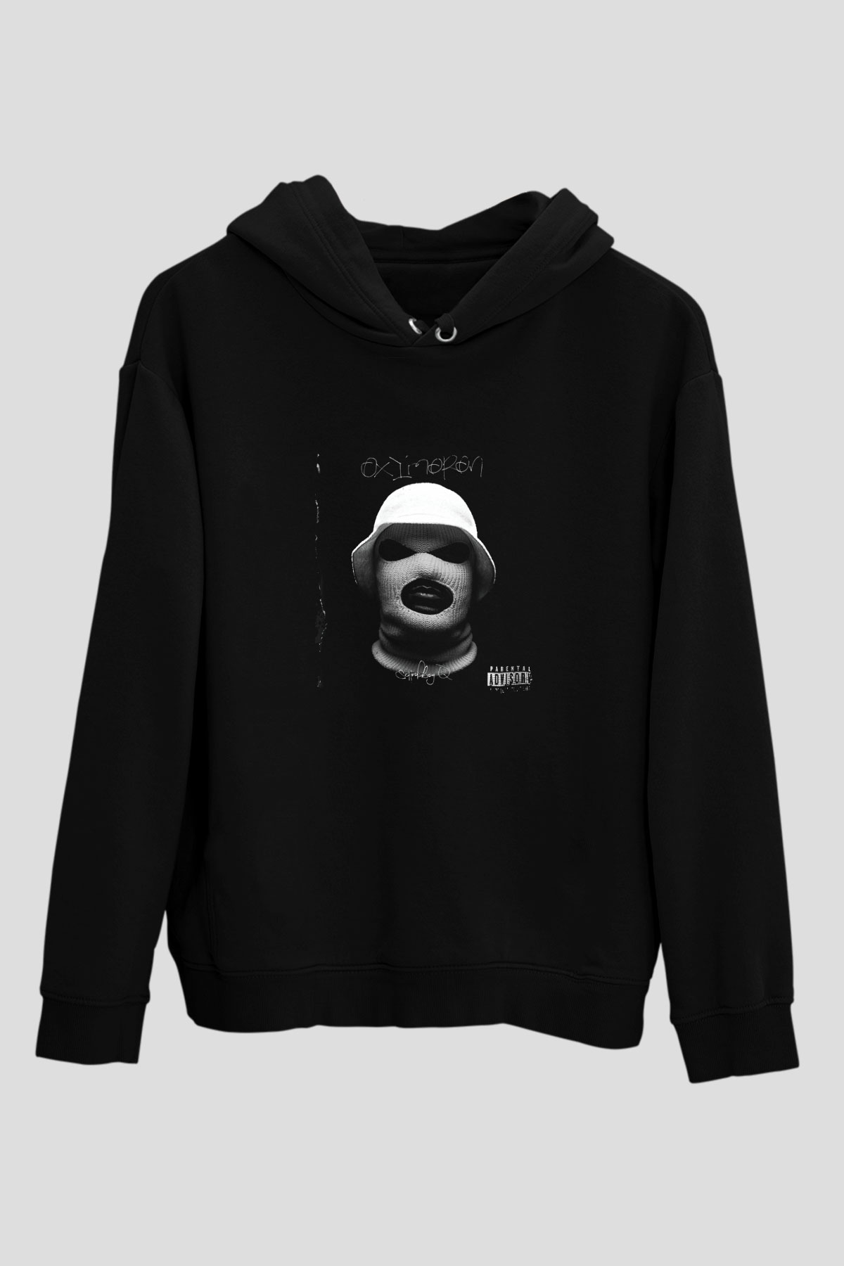 Schoolboy Q Baskılı Unisex Siyah Hoodie