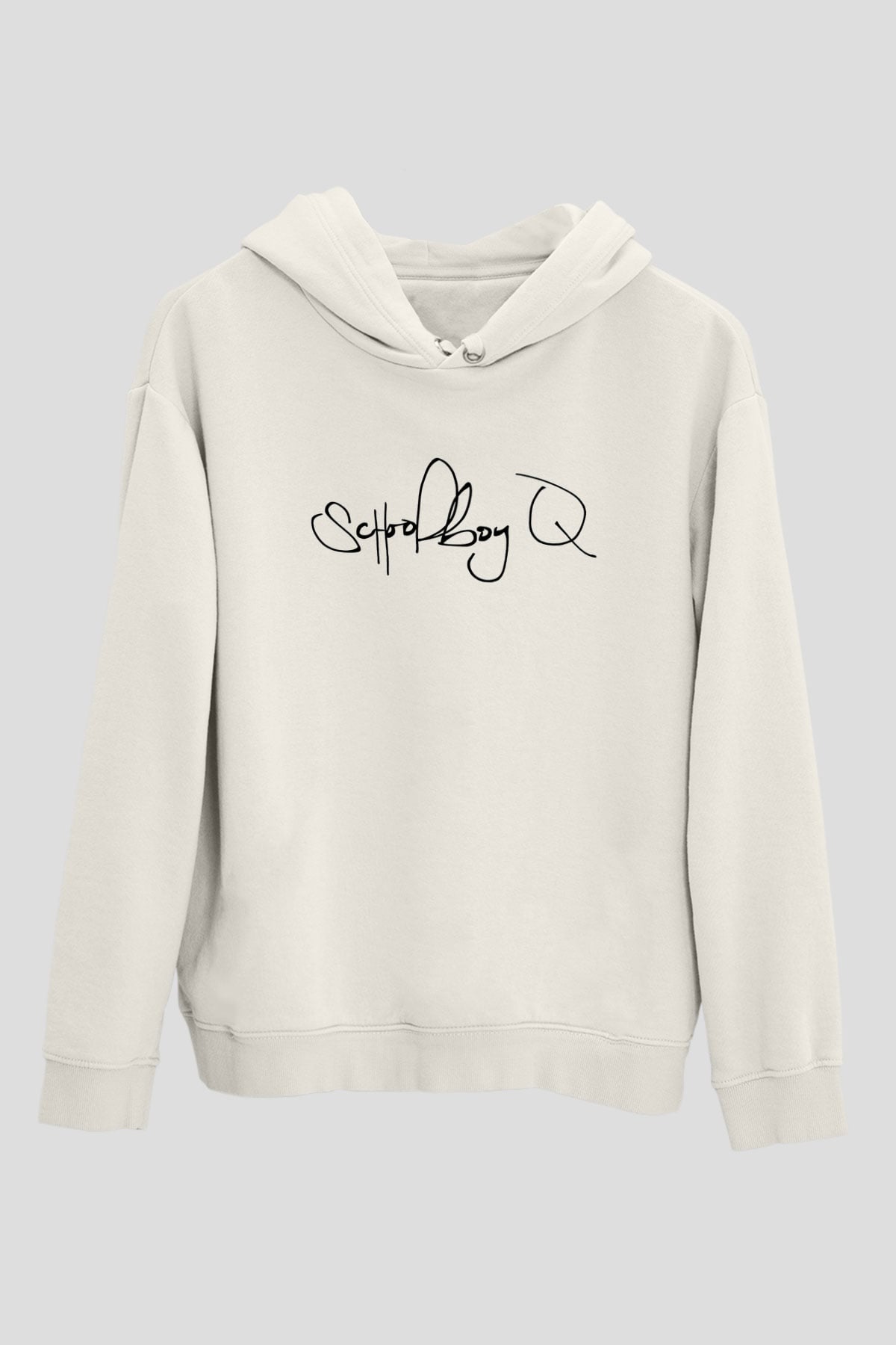Schoolboy Q Beyaz Unisex Kapüşonlu Sweatshirt