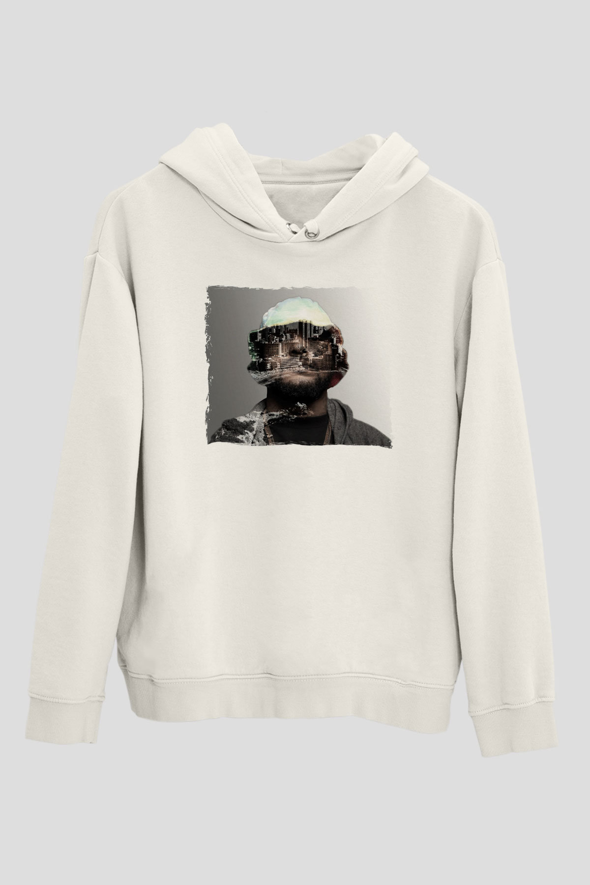 Schoolboy Q Beyaz Unisex Kapüşonlu Sweatshirt