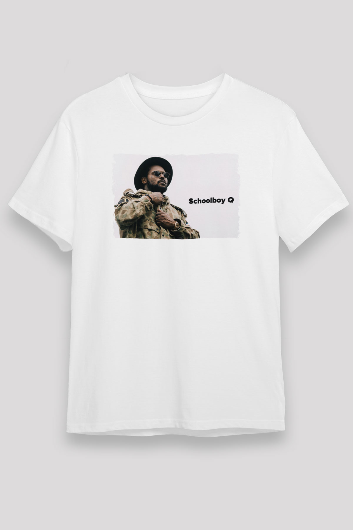 Schoolboy Q Beyaz Unisex Tişört T-Shirt - TişörtFabrikası
