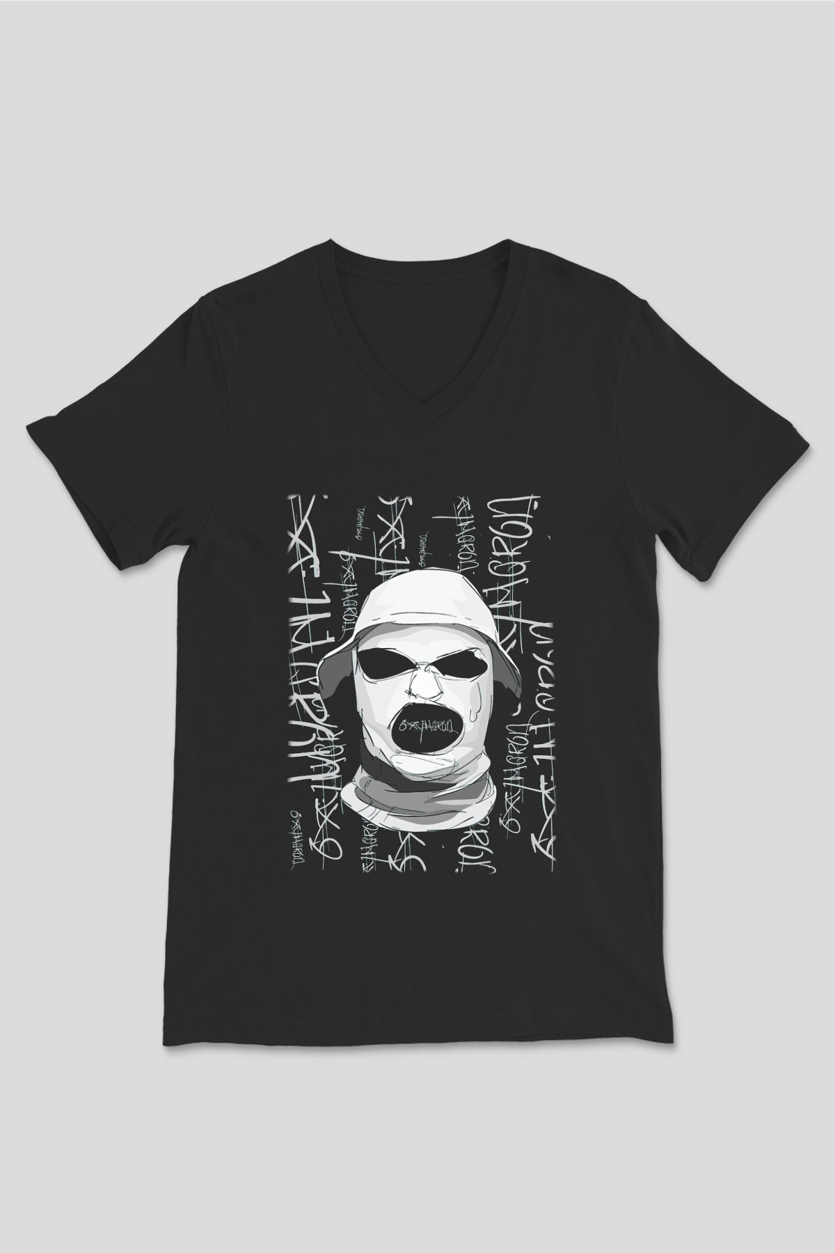 Schoolboy Q Siyah Unisex V Yaka Tişört T-Shirt