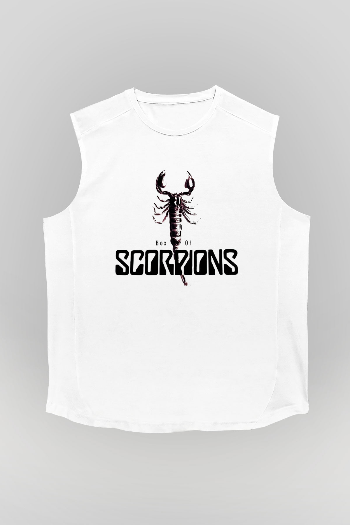 Scorpions Beyaz Unisex Kolsuz Tişört