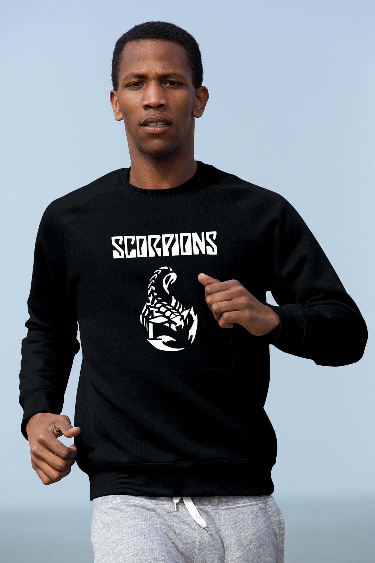Scorpions Siyah Unisex Sweatshirt