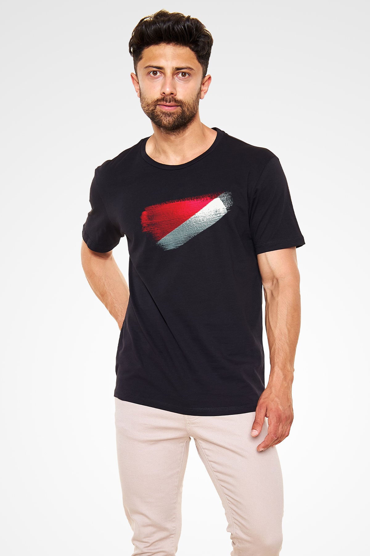Sealand Prensliği - Principality Sealand Bayrağı Baskılı Unisex Siyah Tişört
