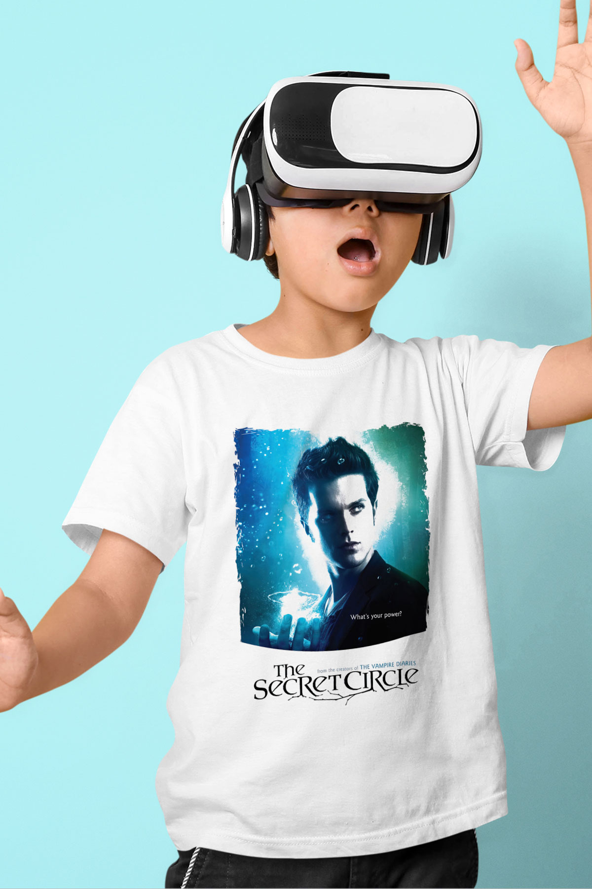 Secret Circle Beyaz Unisex Çocuk Tişört