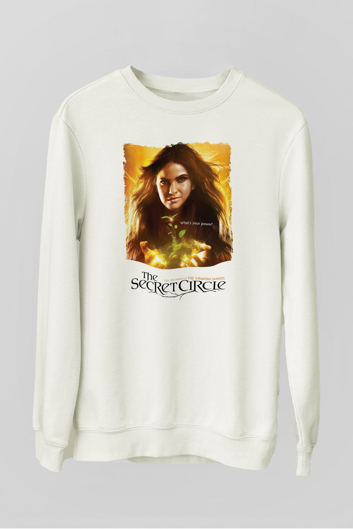 Secret Circle Beyaz Unisex Sweatshirt