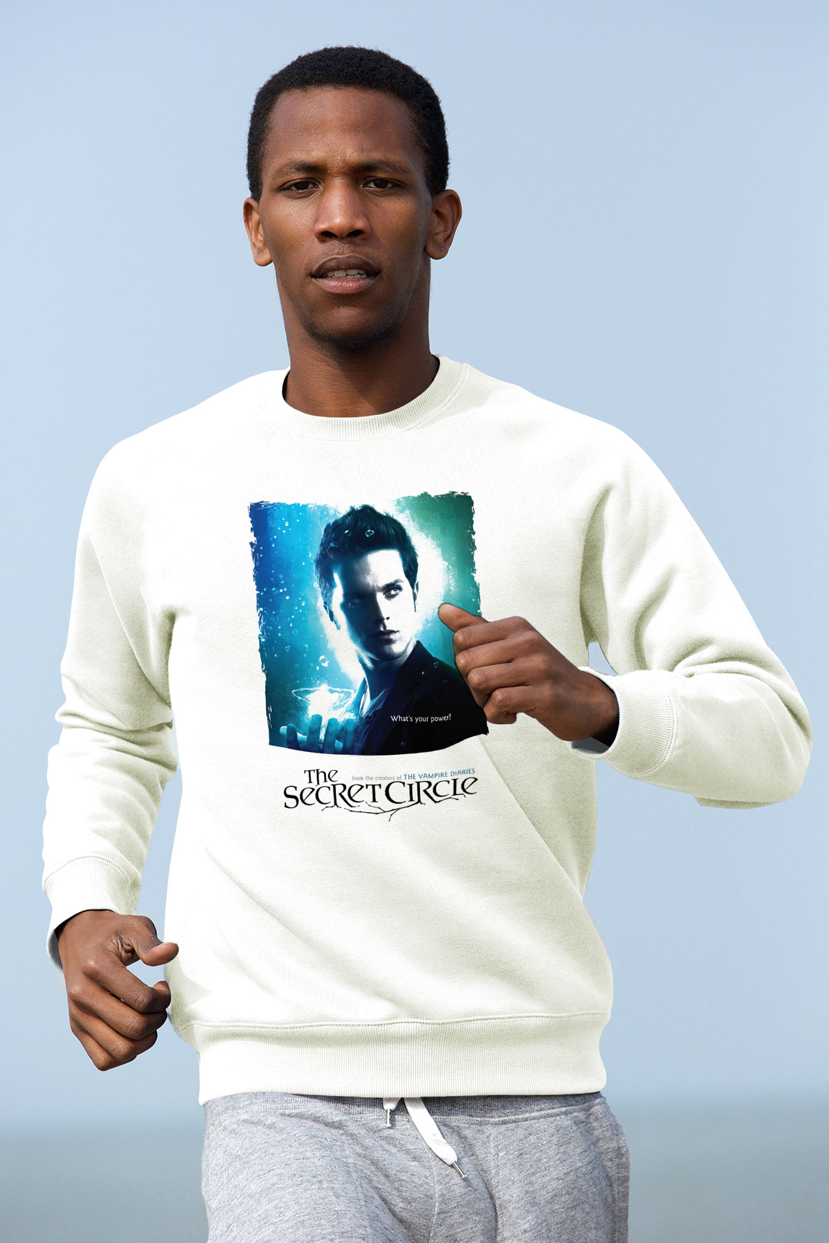 Secret Circle Beyaz Unisex Sweatshirt