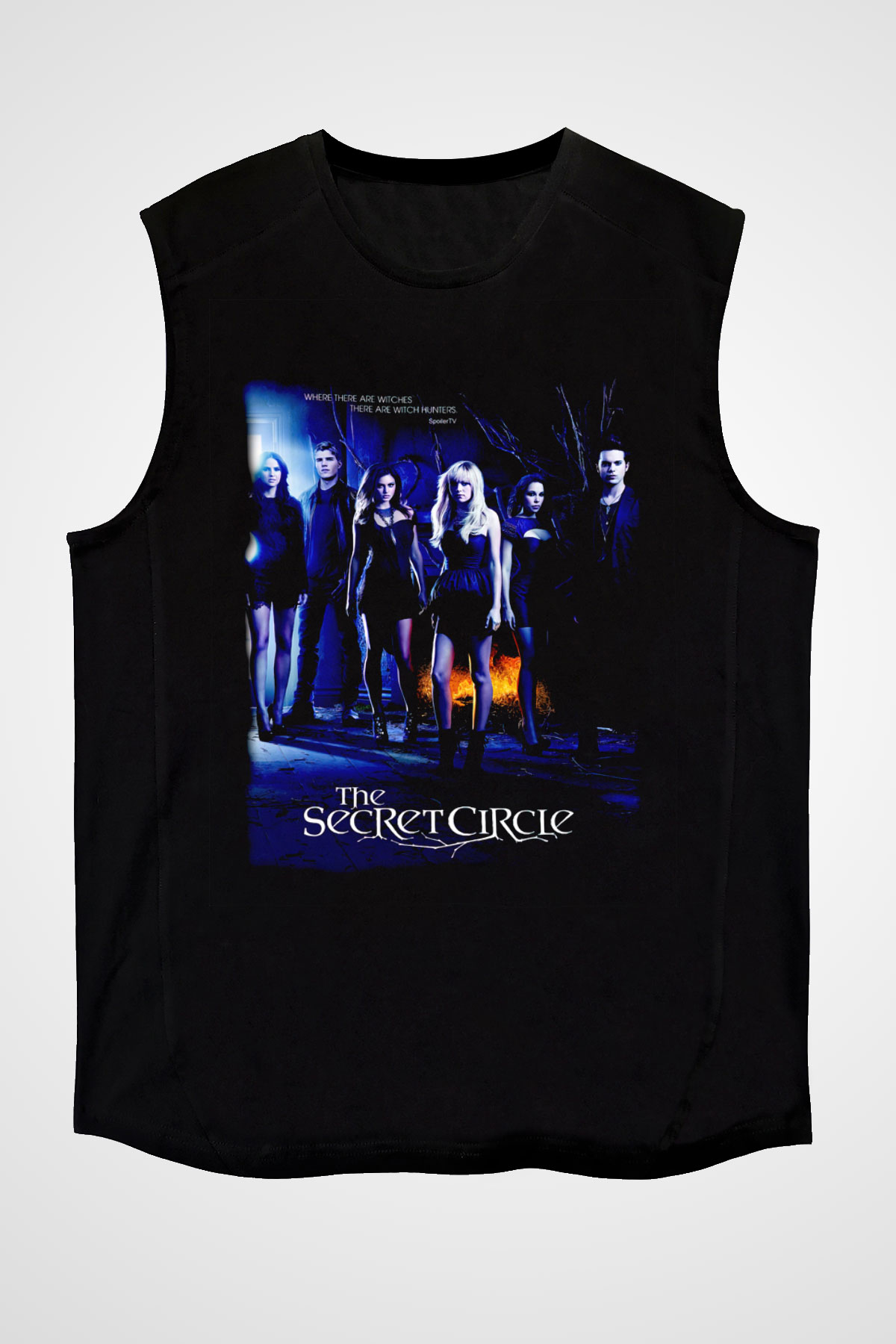 Secret Circle Siyah Unisex Kolsuz Tişört