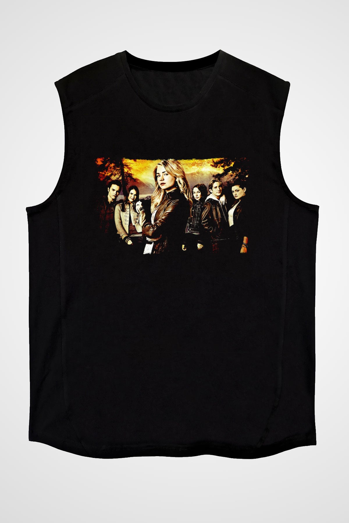 Secret Circle Siyah Unisex Kolsuz Tişört