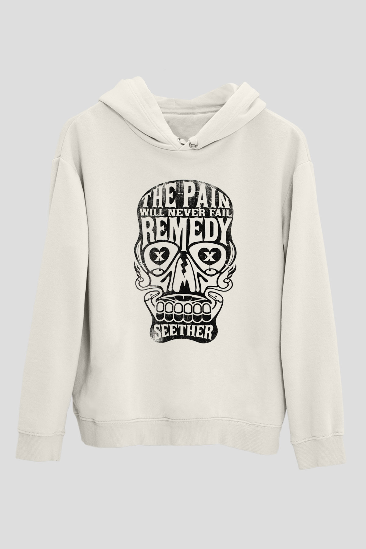 Seether Beyaz Unisex Hoodie
