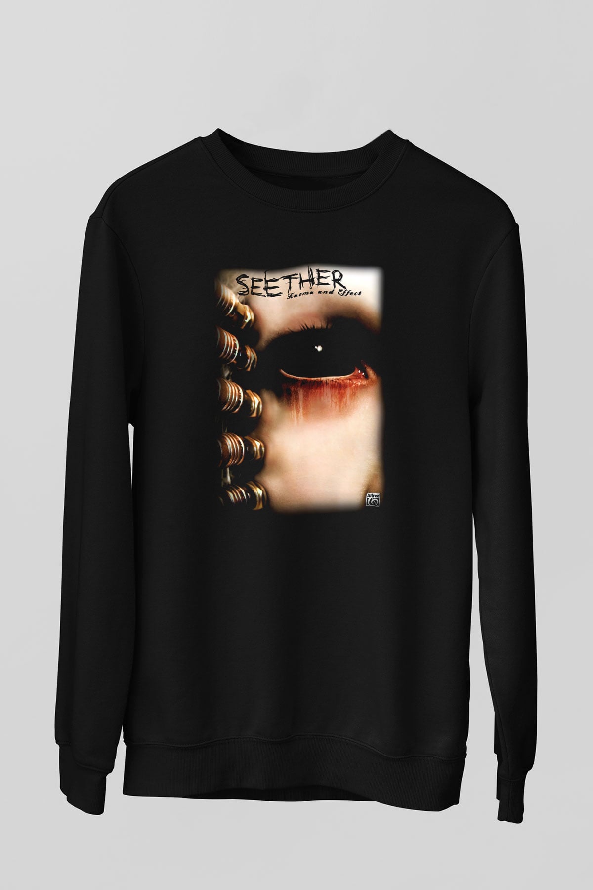 Seether Siyah Unisex Sweatshirt