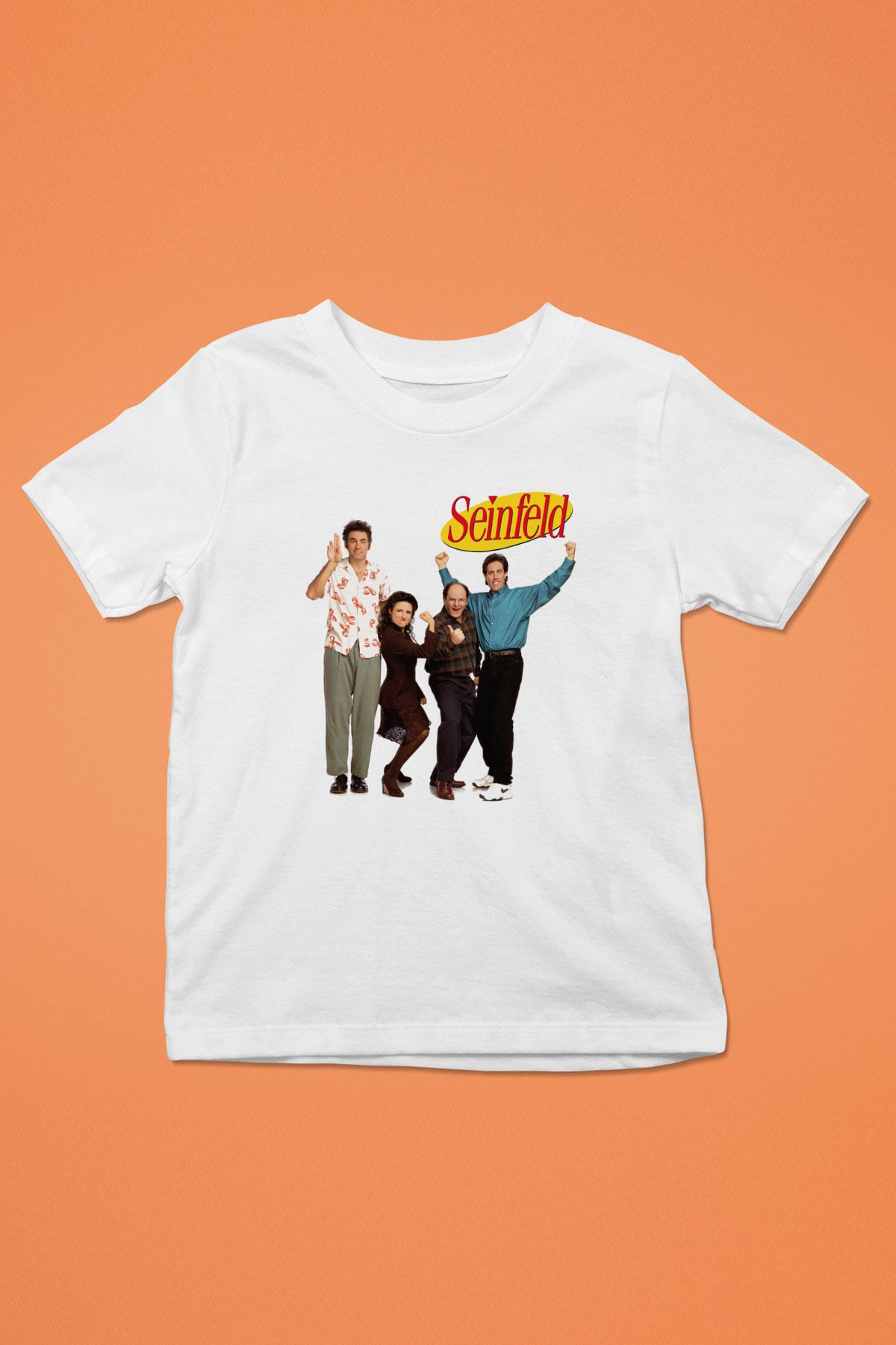 Seinfeld Baskılı Beyaz Unisex Çocuk Tişört