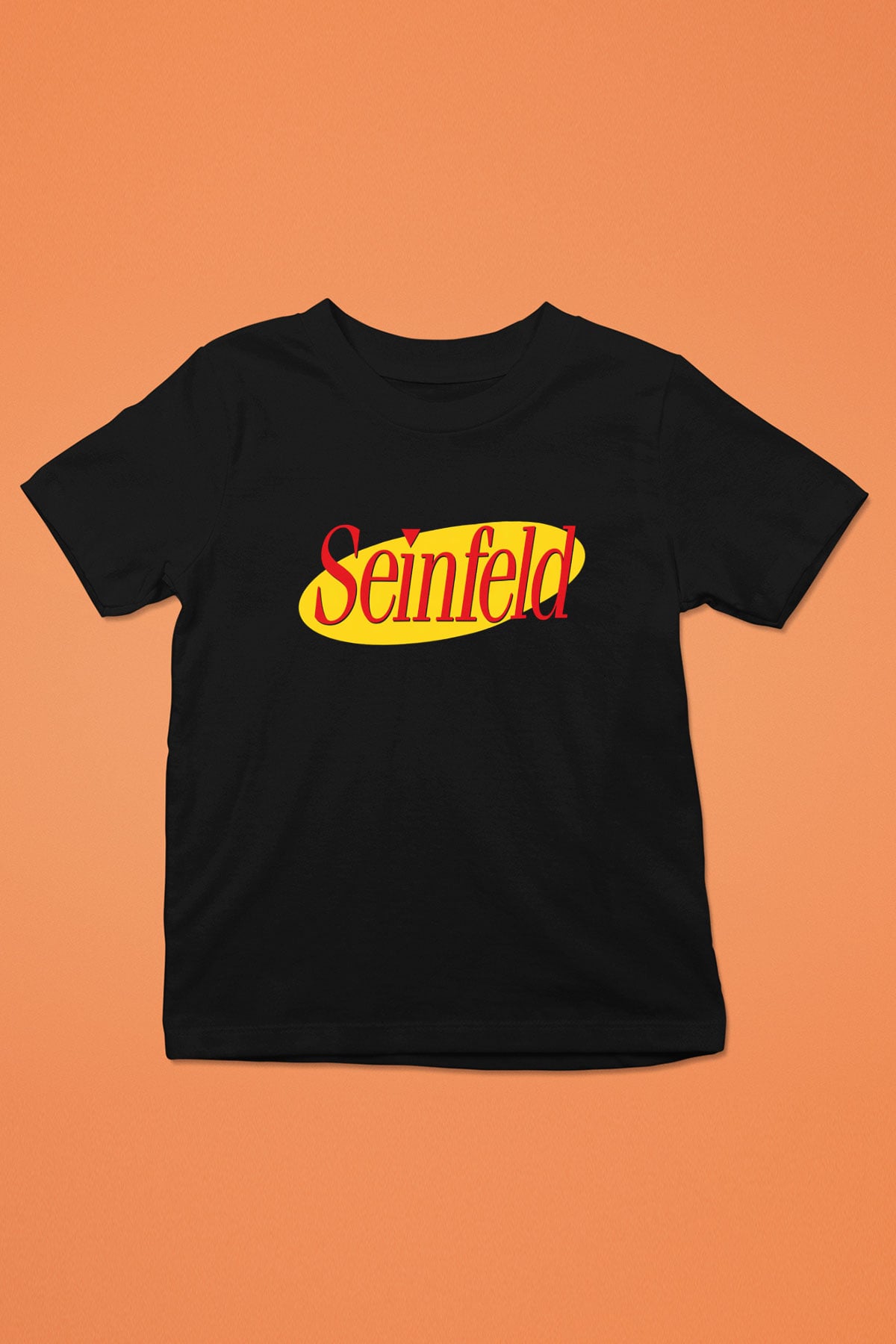Seinfeld Baskılı Siyah Unisex Çocuk Tişört