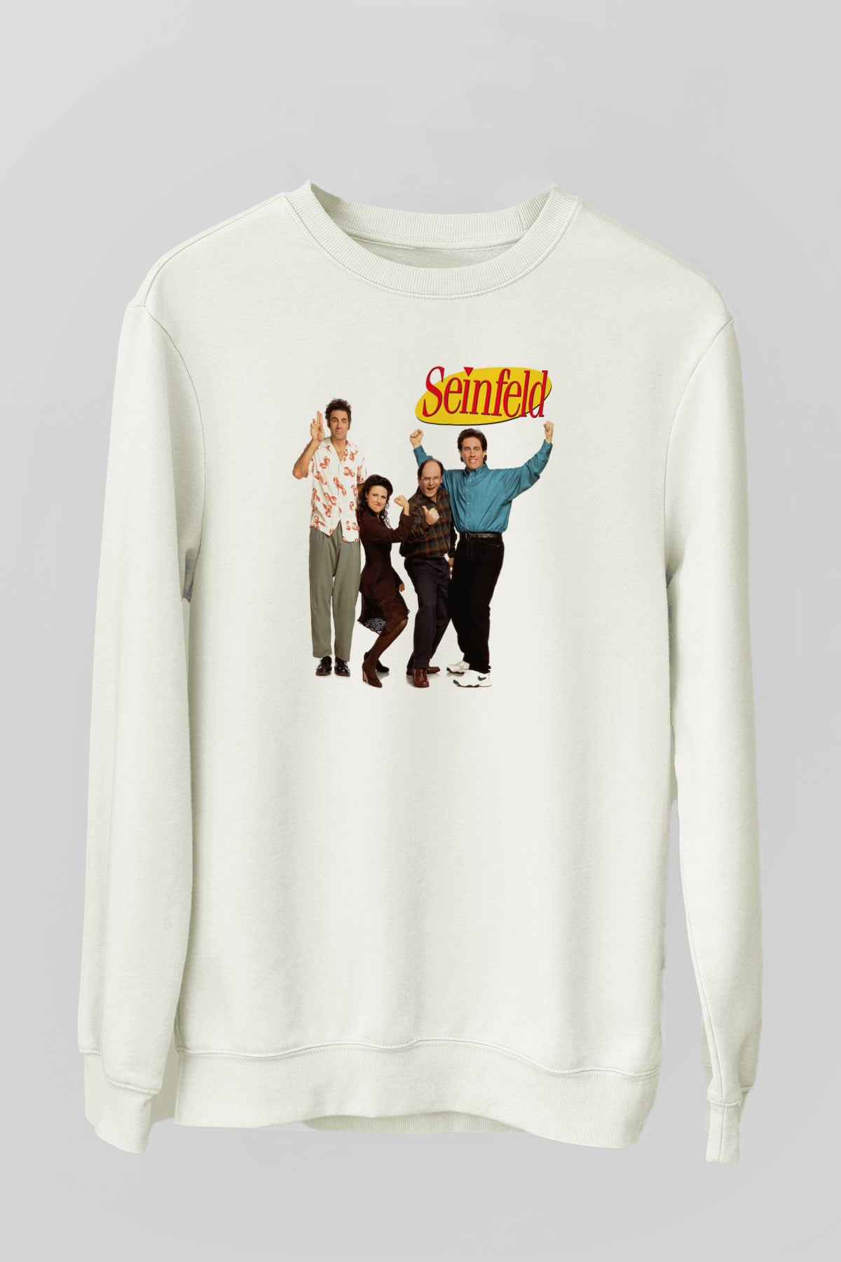 Seinfeld Beyaz Unisex Sweatshirt