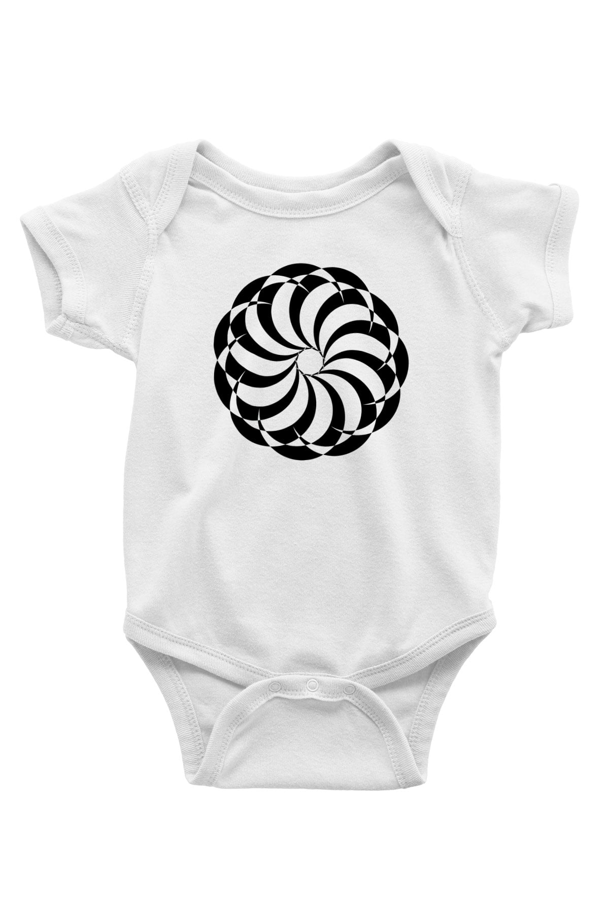 Şekil Baskılı Beyaz Unisex Bebek Body - Zıbın