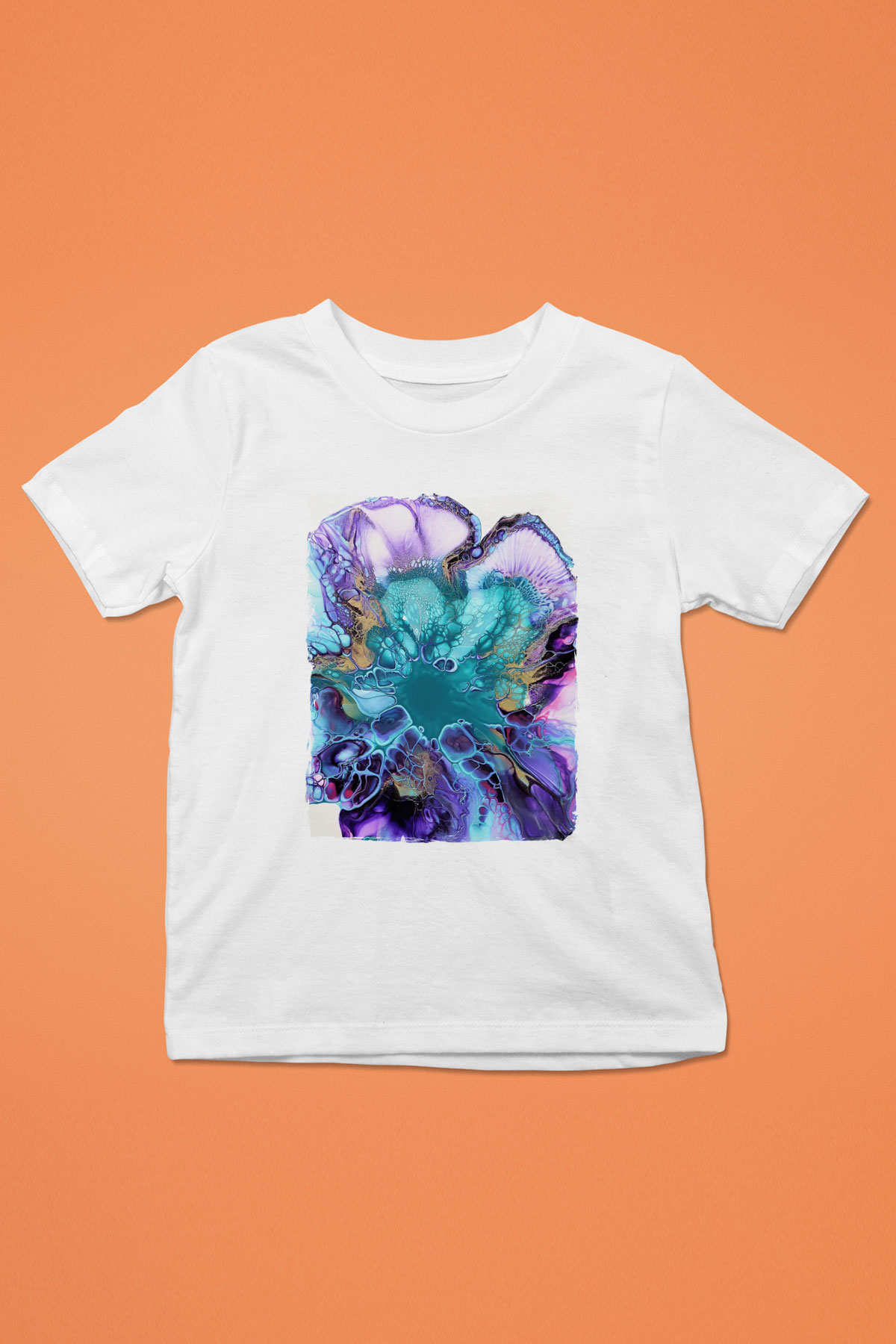 Şekil Beyaz Unisex Çocuk Tişört