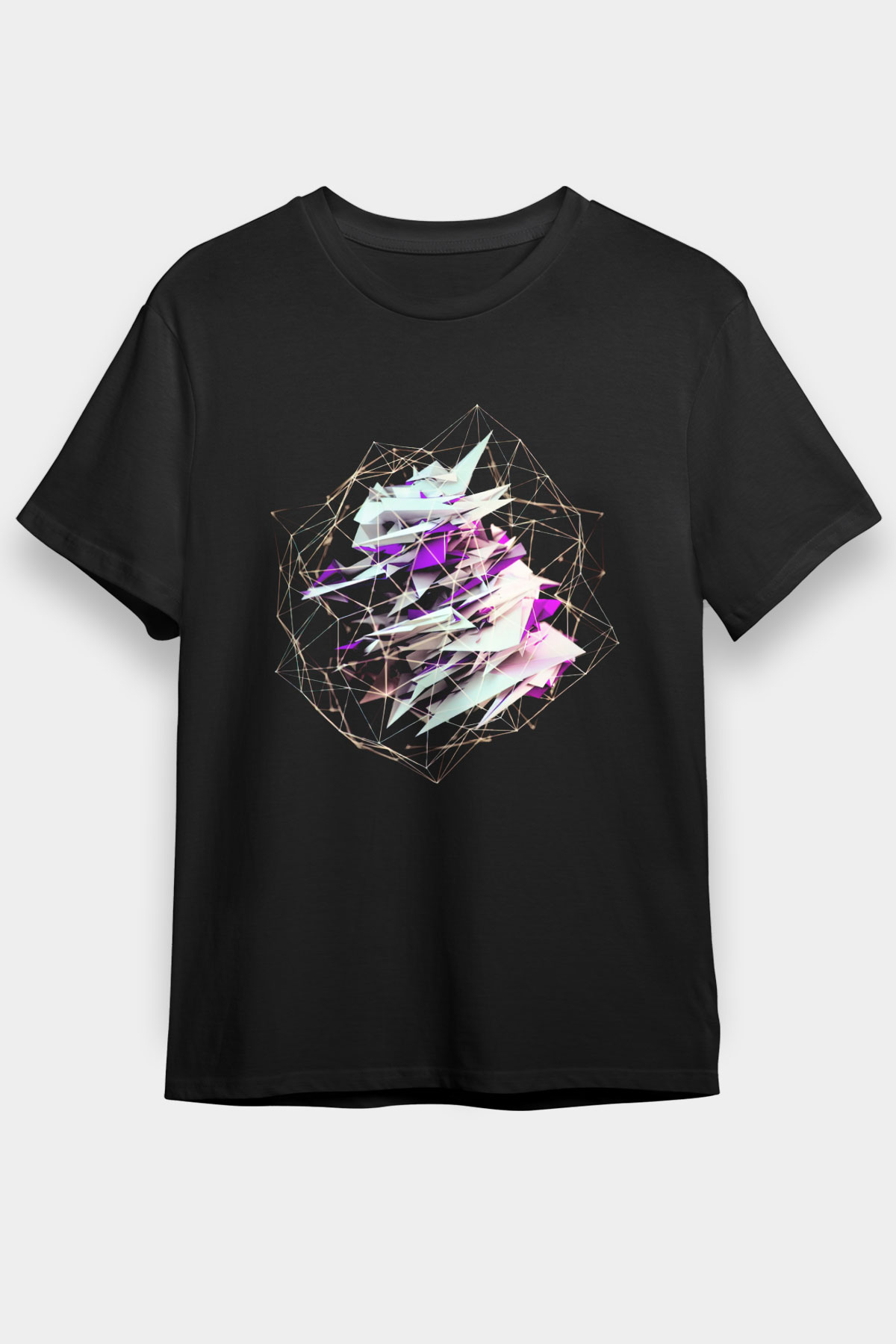 Şekil Siyah Unisex Tişört T-Shirt - TişörtFabrikası