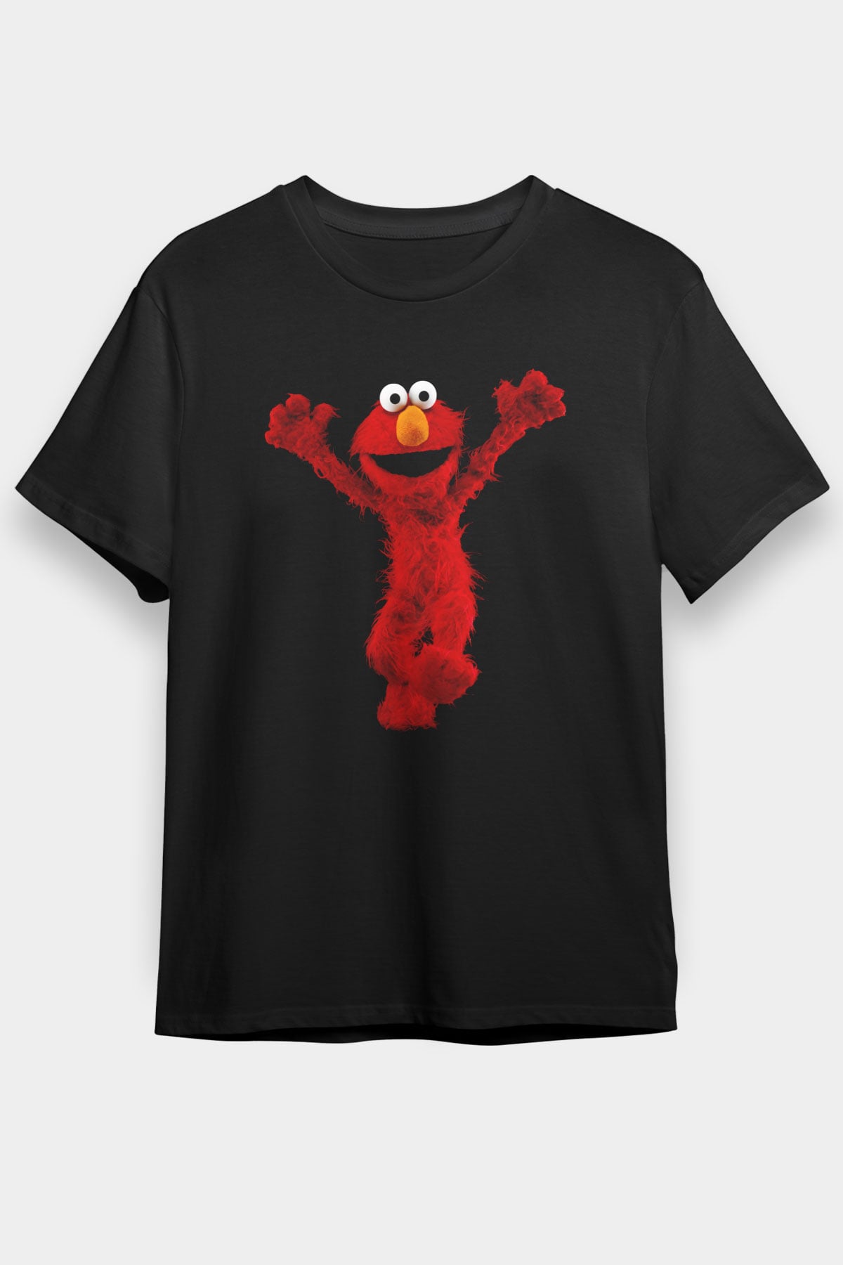 Sesame Street Susam Sokağı Siyah Unisex Tişört