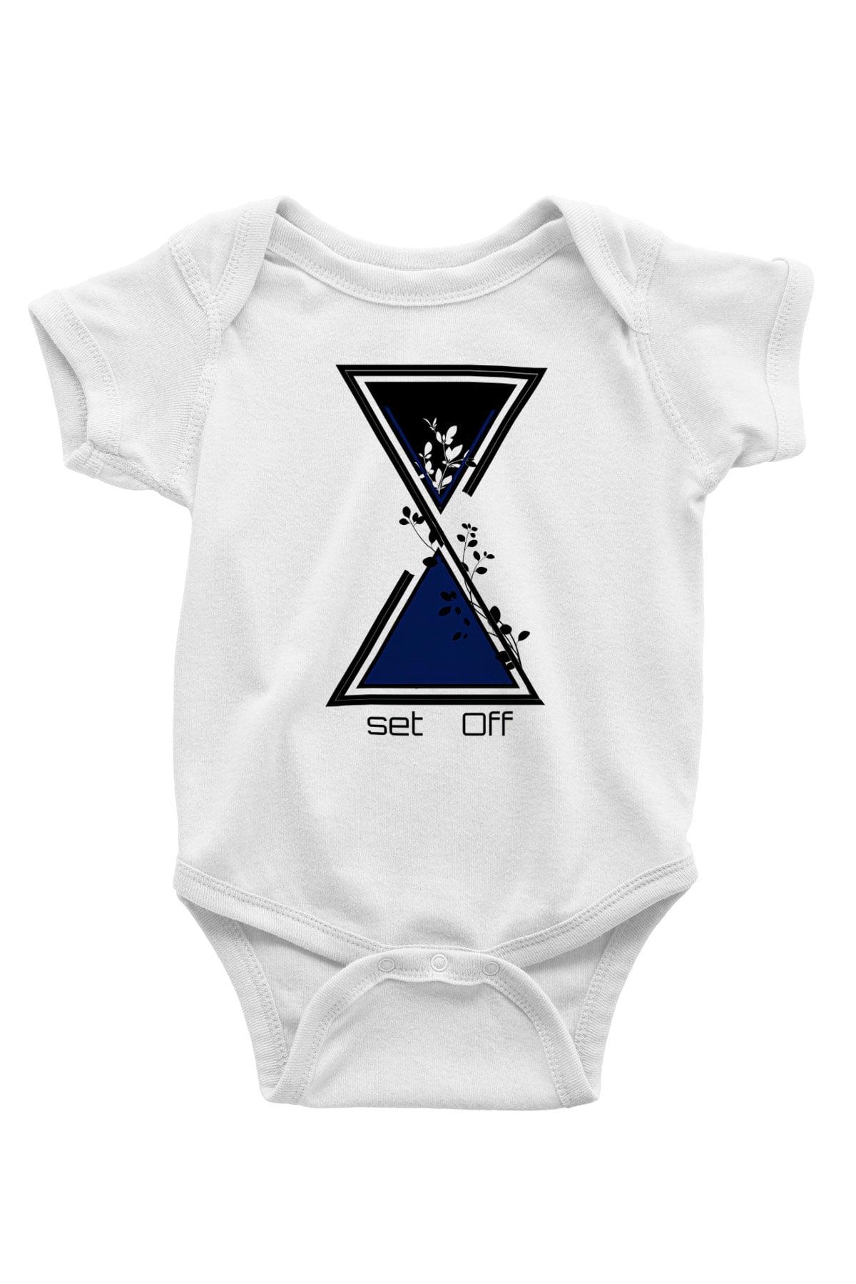 Set it off  Baskılı Beyaz Unisex Bebek Body - Zıbın