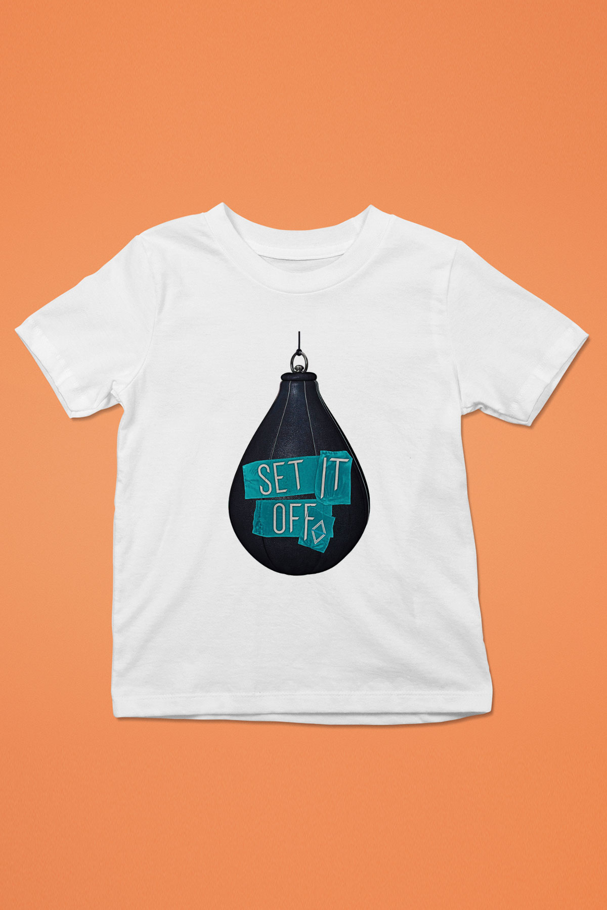 Set it off  Baskılı Beyaz Unisex Beyaz Çocuk Tişört - Tshirt