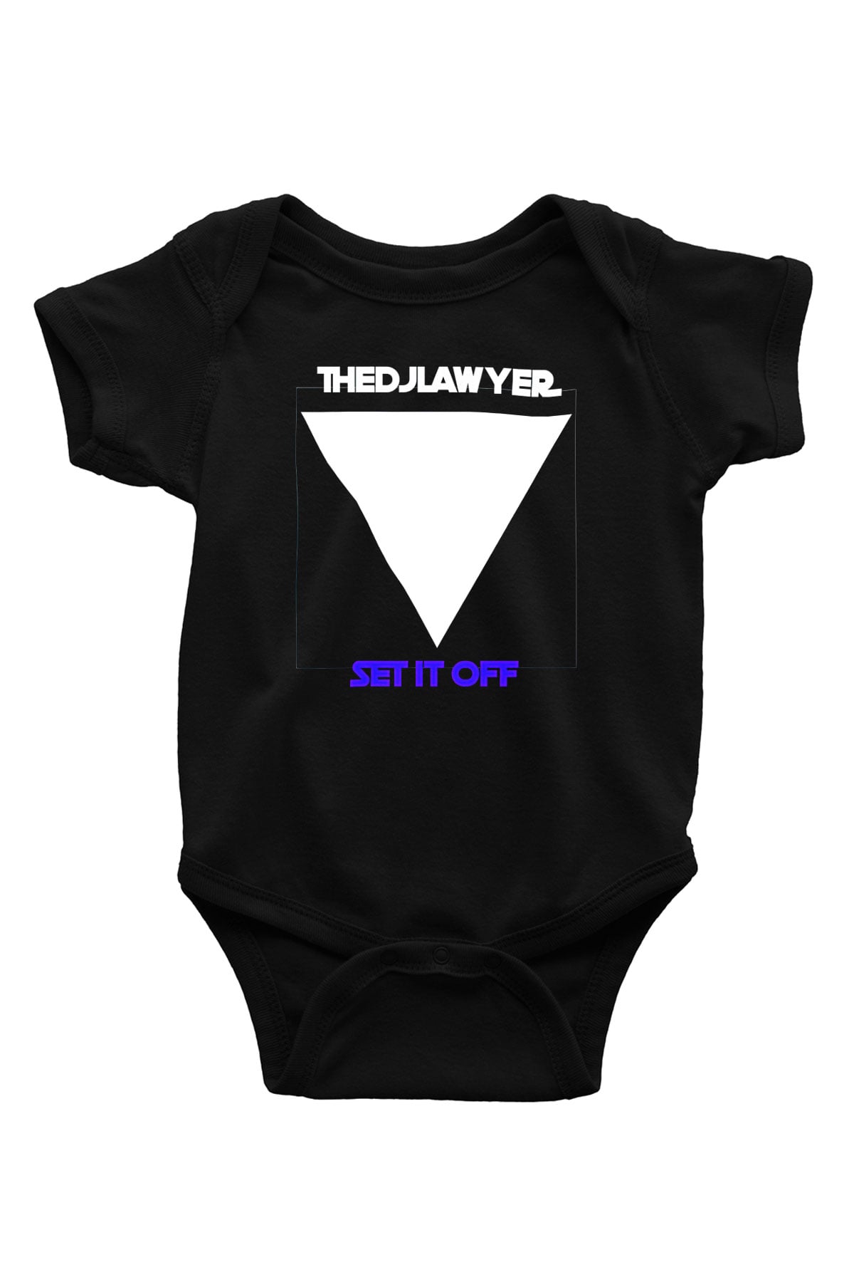 Set it off Baskılı Unisex Siyah Bebek Body - Zıbın