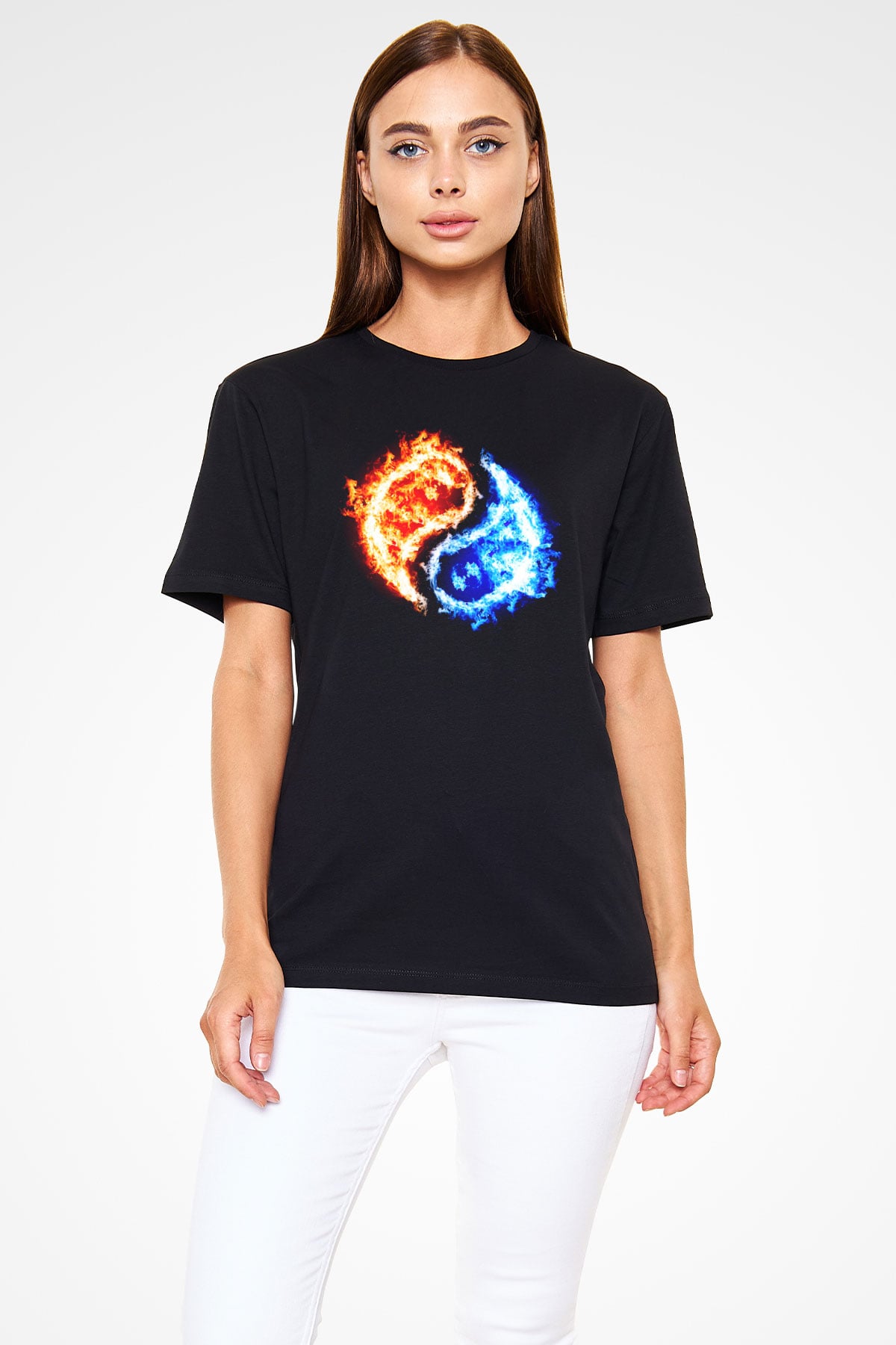 Sevgililer Günü Siyah Unisex Tişört T-Shirt - TişörtFabrikası