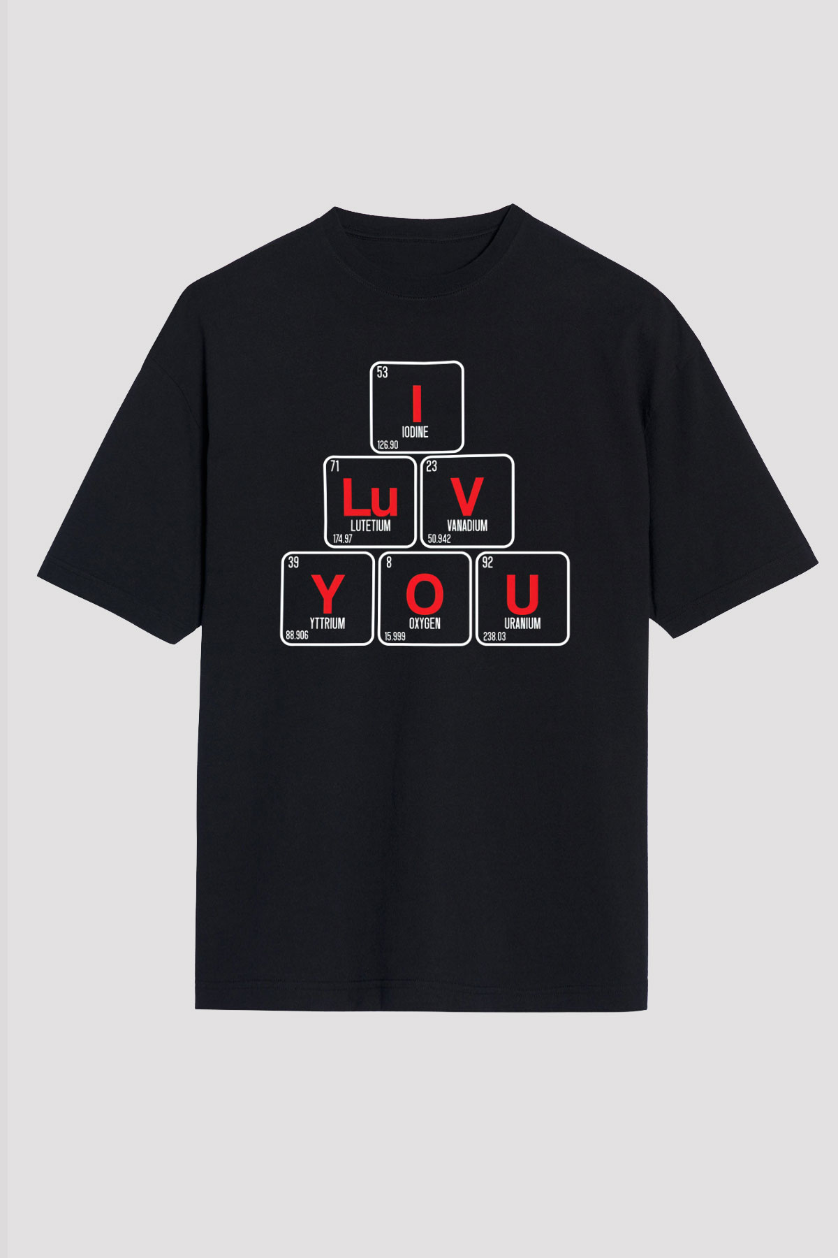 Sevgililer Günü Siyah Unisex Tişört T-Shirt - TişörtFabrikası