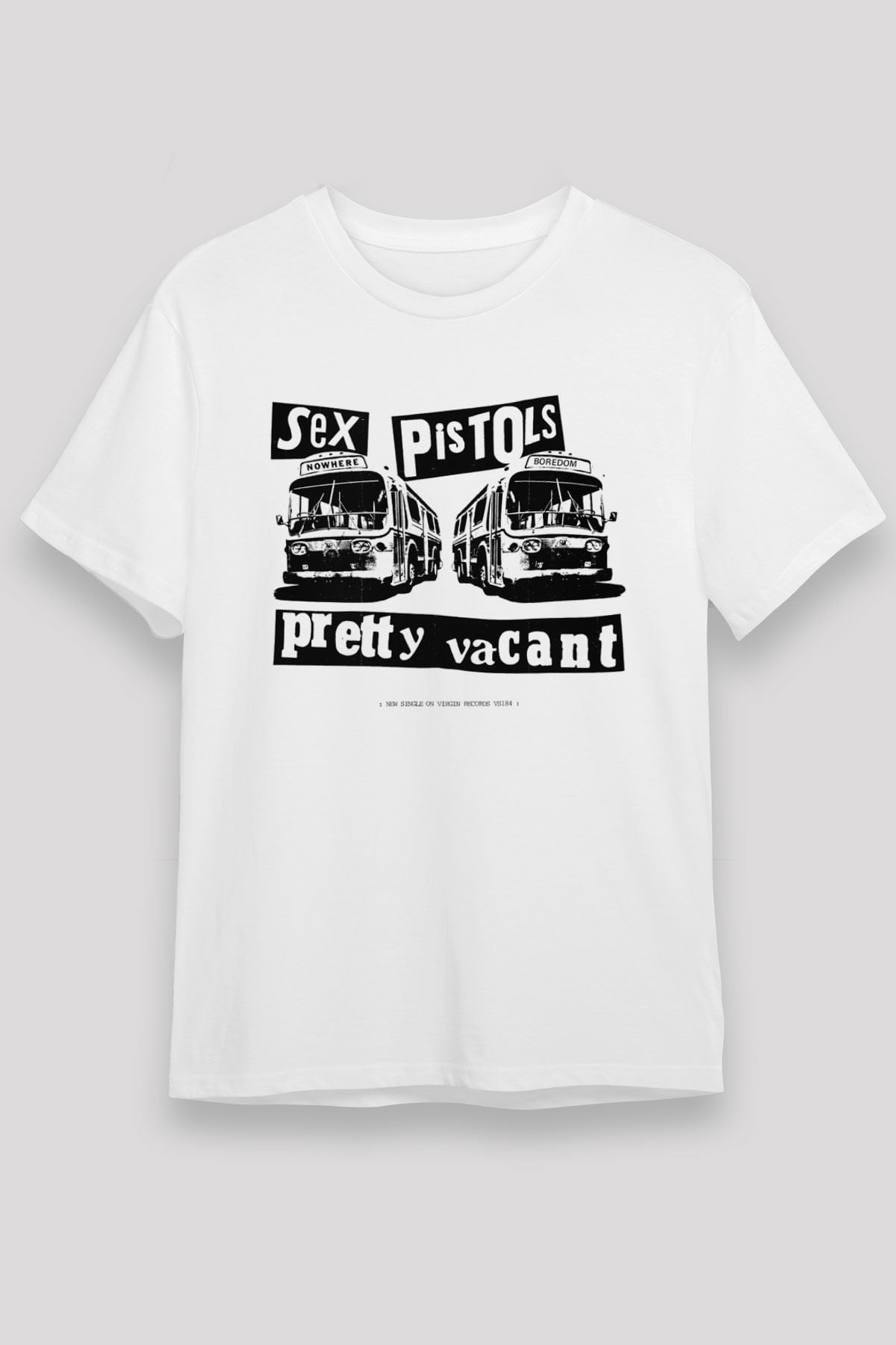Sex Pistols Beyaz Unisex Tişört T-Shirt - TişörtFabrikası