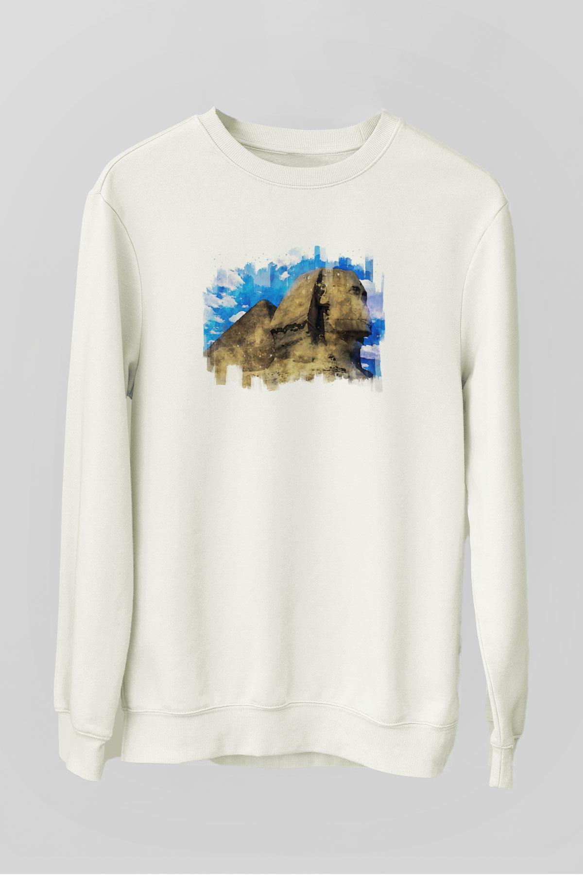 Sfenks Beyaz Unisex Sweatshirt
