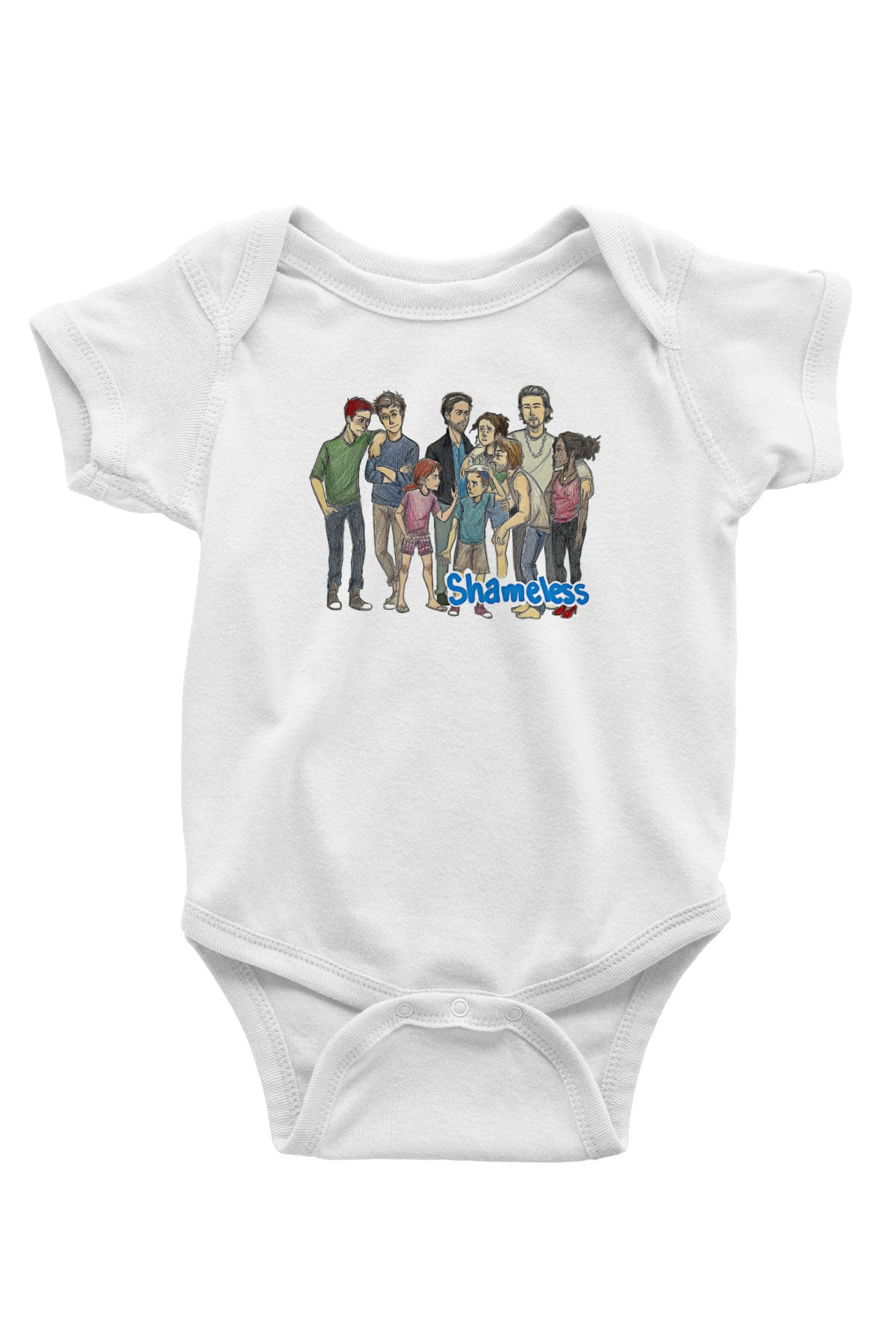Shameless Baskılı Beyaz Unisex Bebek Body - Zıbın