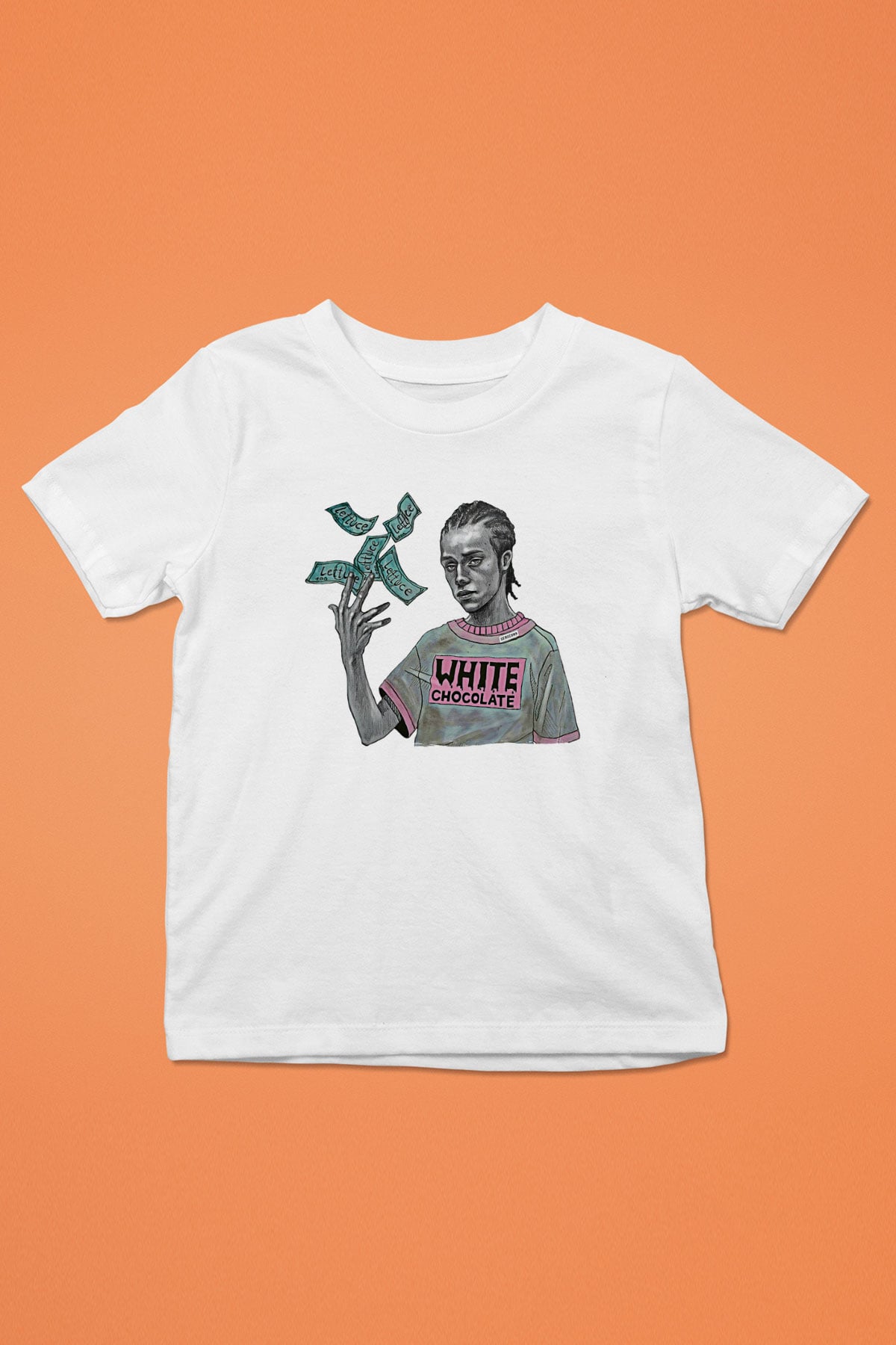 Shameless Baskılı Beyaz Unisex Beyaz Çocuk Tişört - Tshirt