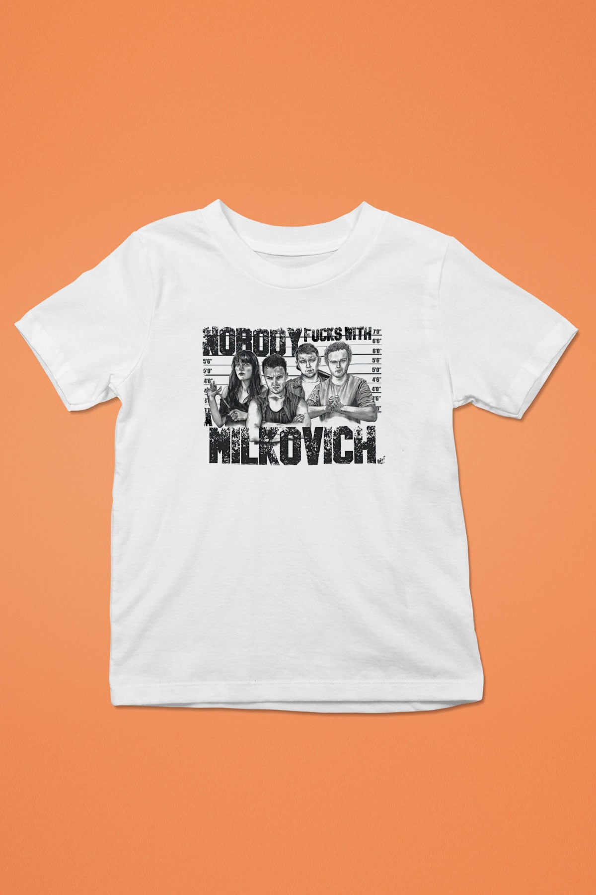 Shameless Baskılı Beyaz Unisex Beyaz Çocuk Tişört - Tshirt