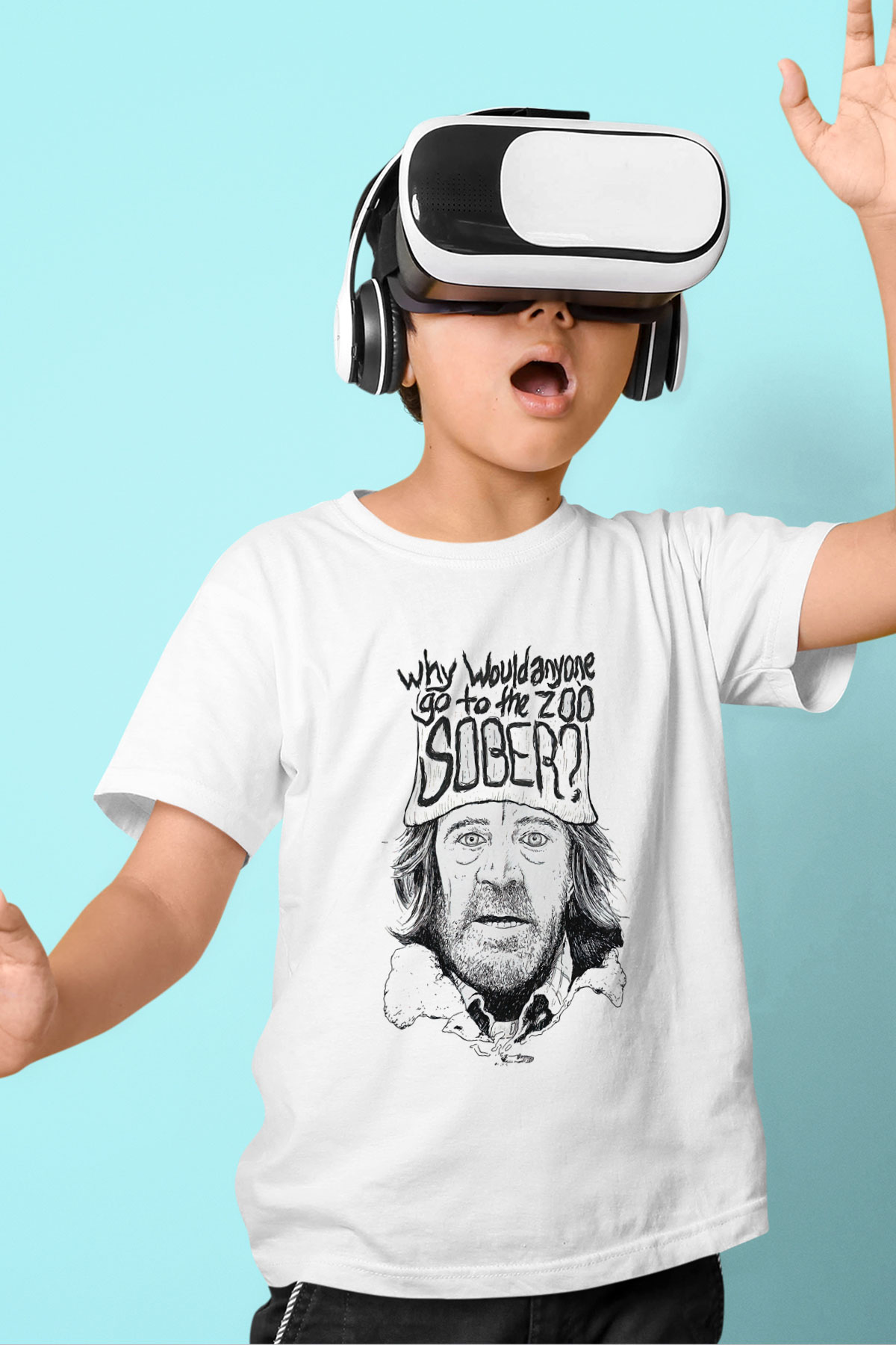 Shameless Baskılı Beyaz Unisex Beyaz Çocuk Tişört - Tshirt