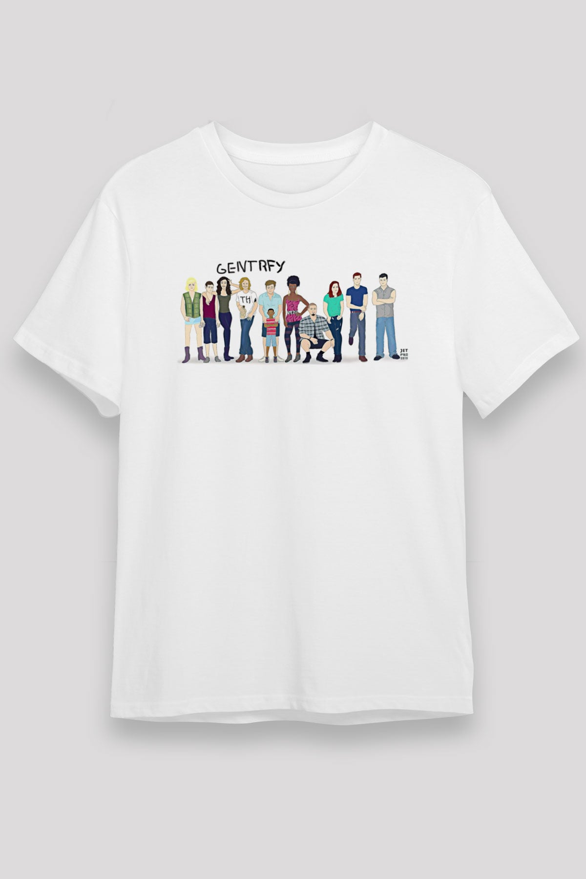 Shameless Unisex Baskılı Beyaz Tişört - Tshirt