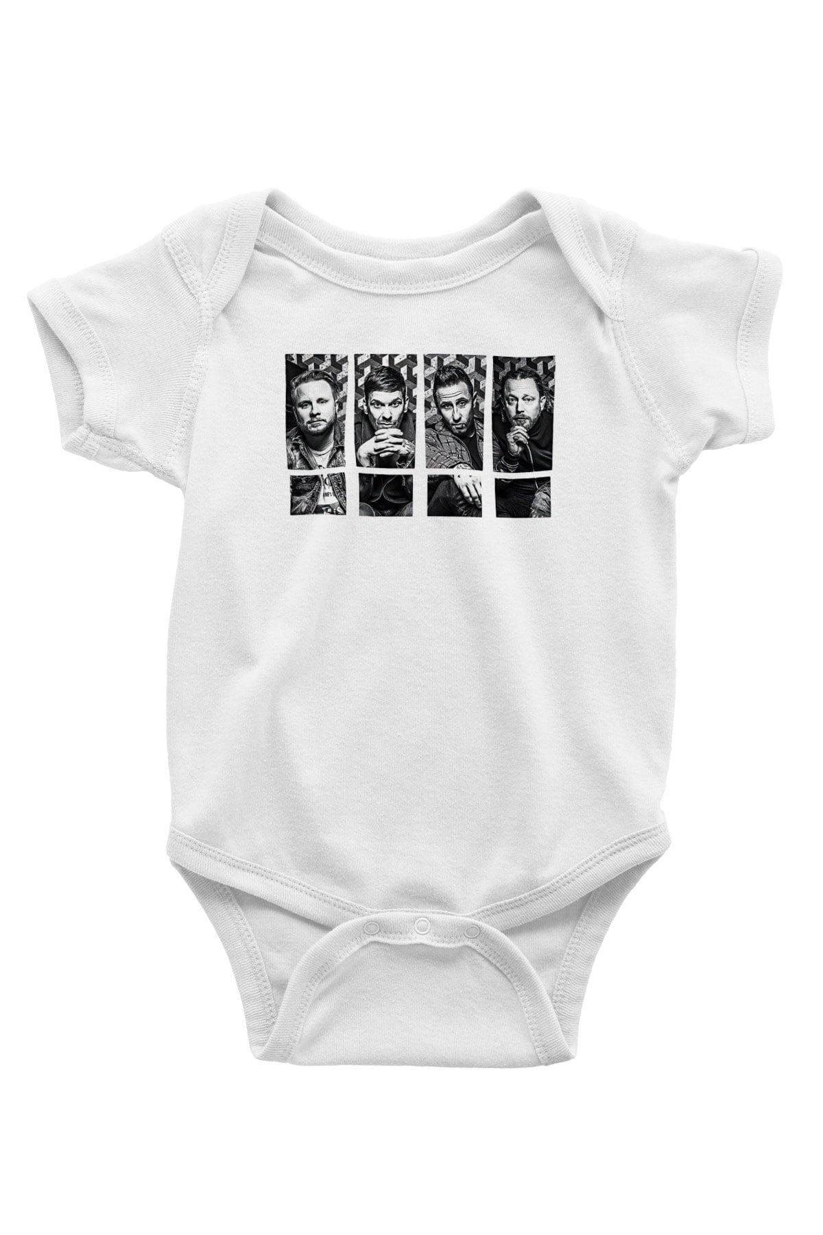 Shamrain Baskılı Unisex Siyah Bebek Body - Zıbın