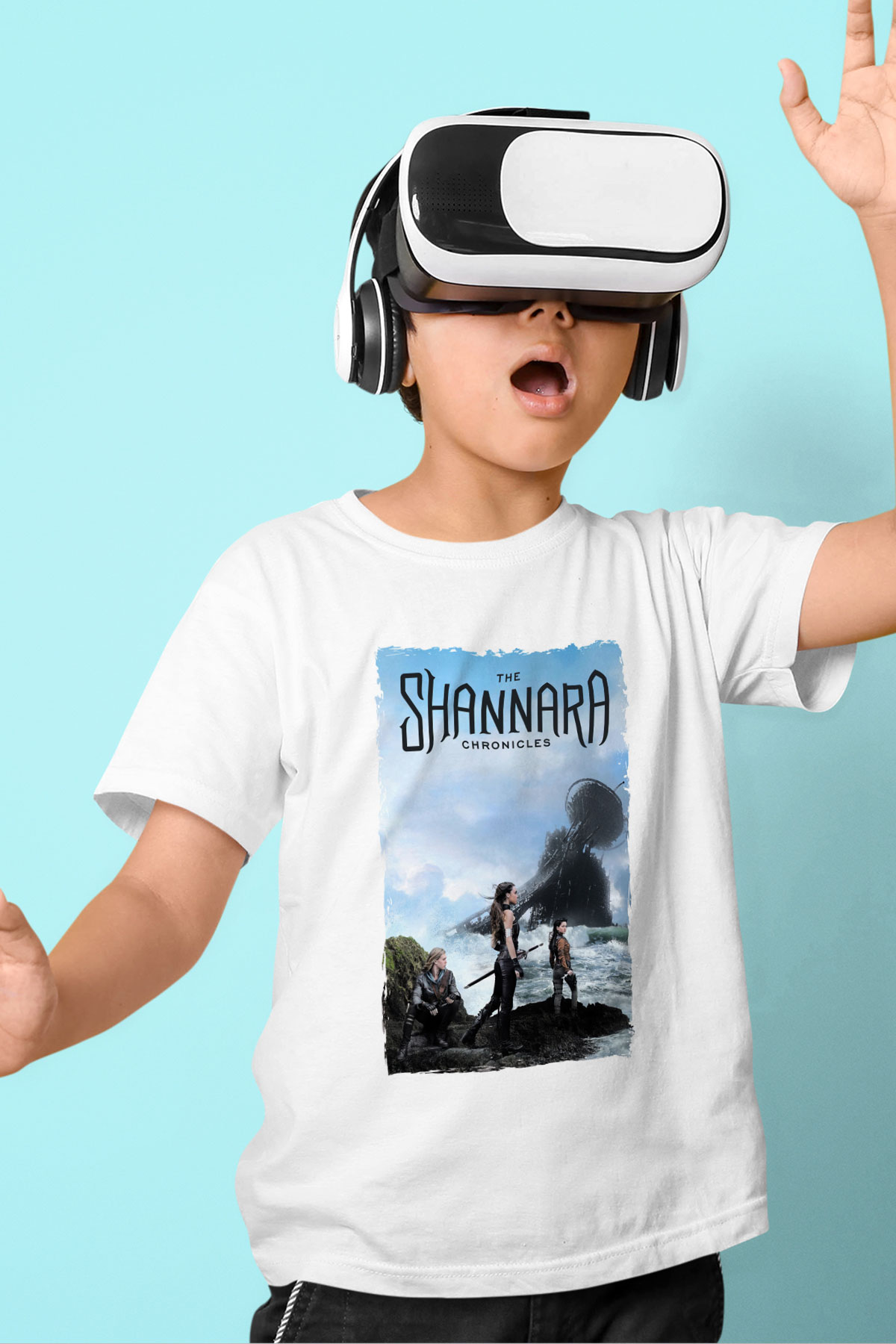 Shannara Chronicles Beyaz Unisex Çocuk Tişört