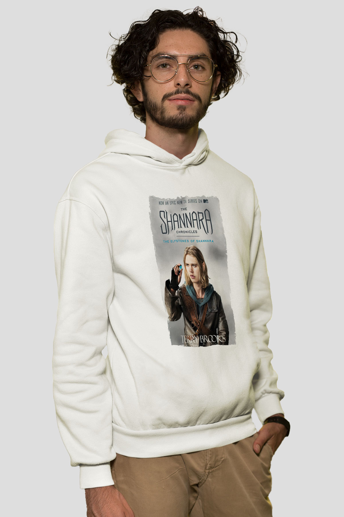 Shannara Chronicles Beyaz Unisex Hoodie