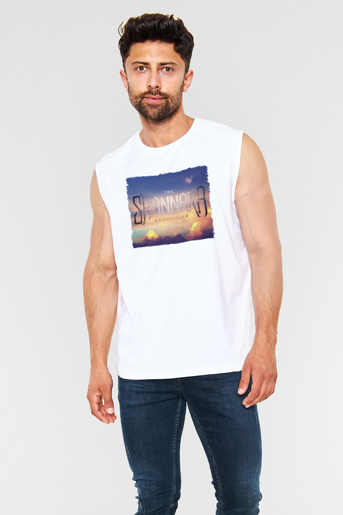 Shannara Chronicles Beyaz Unisex Kolsuz Tişört