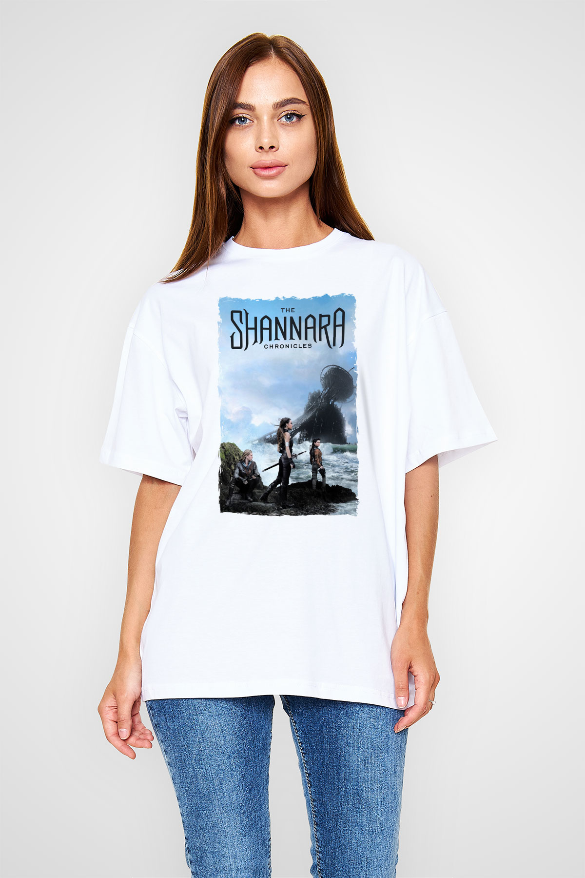 Shannara Chronicles Beyaz Unisex Tişört T-Shirt