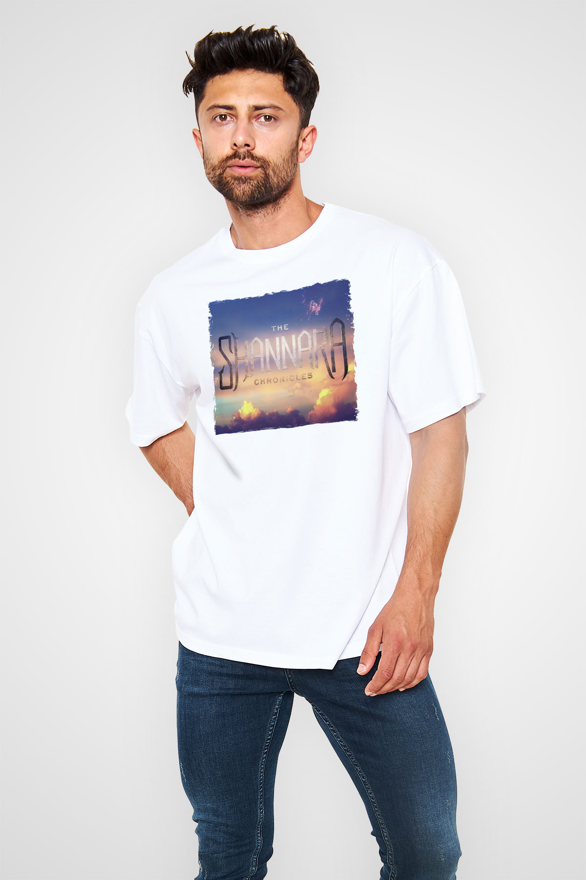 Shannara Chronicles Beyaz Unisex Tişört T-Shirt